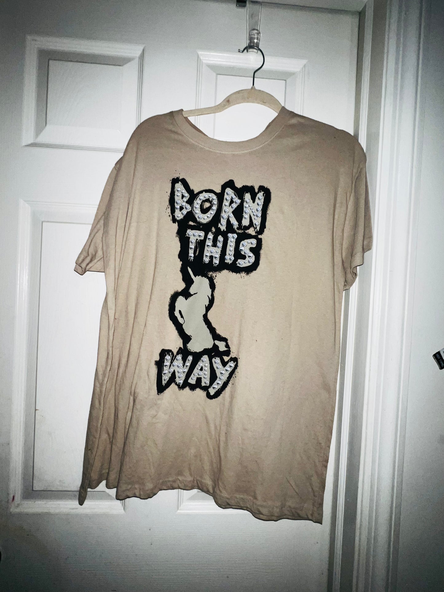 Lady Gaga Born This away Distressed Tee.