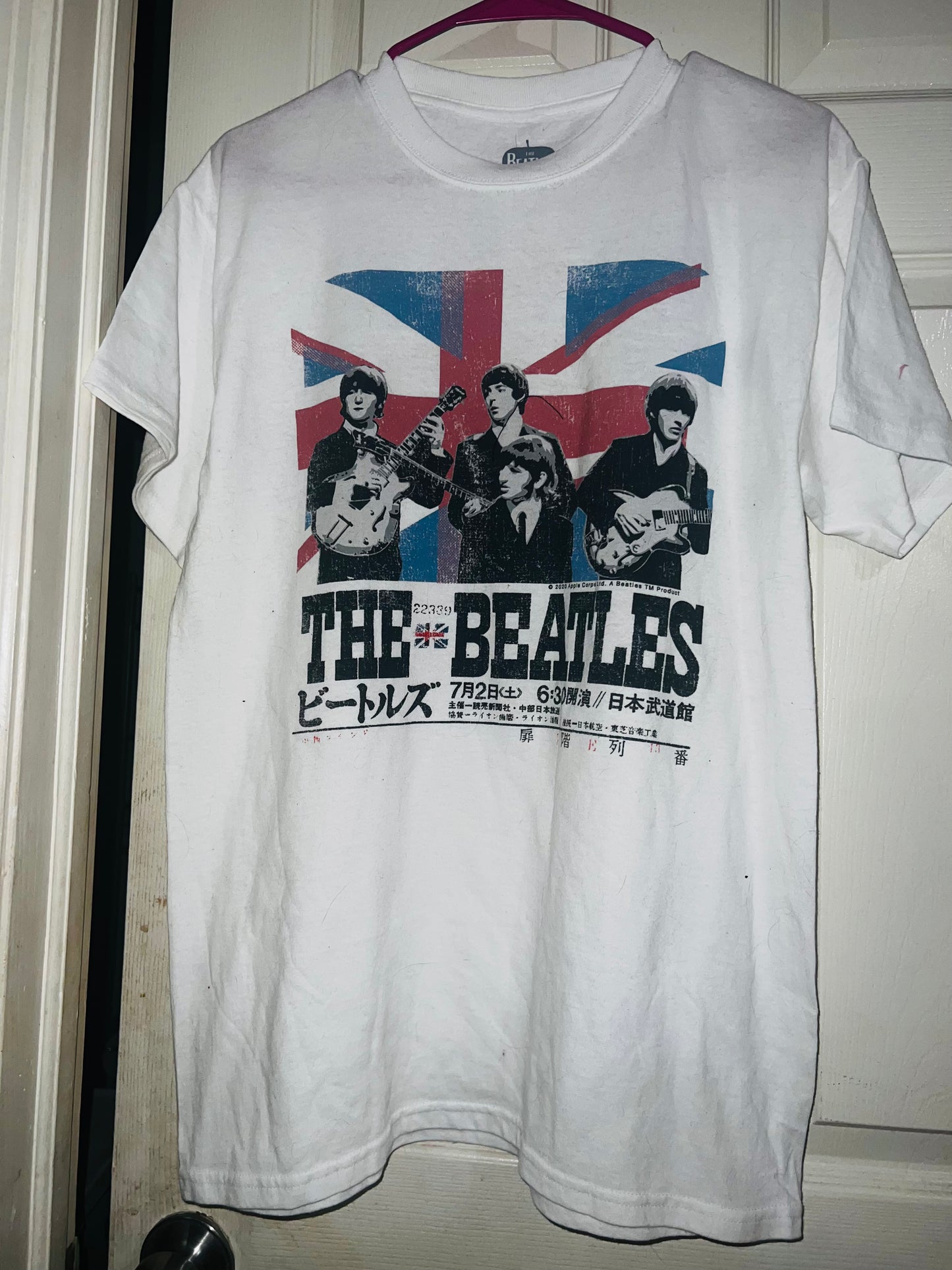 The Beatles Double Sided Oversized Distressed Tee