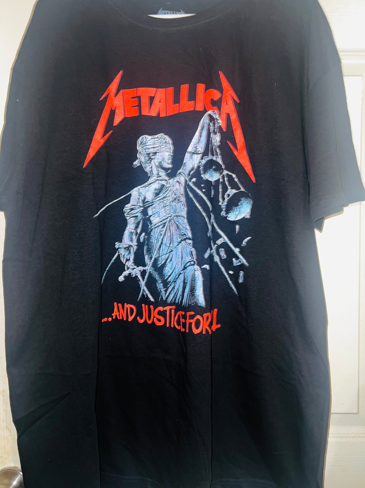 Metallica Justice Oversized Distressed Tee