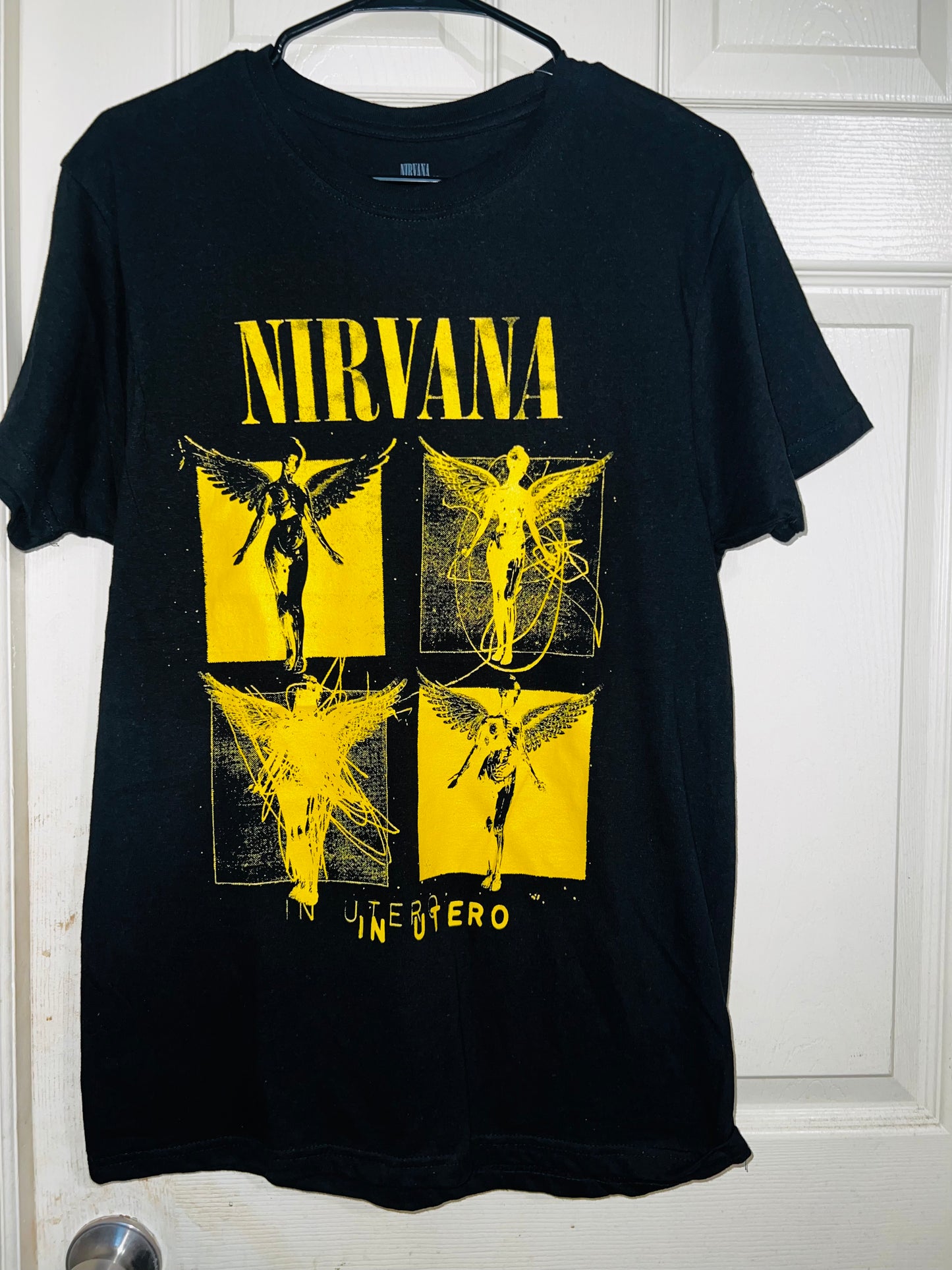 Nirvana “In Utero” Oversized Distressed Tee