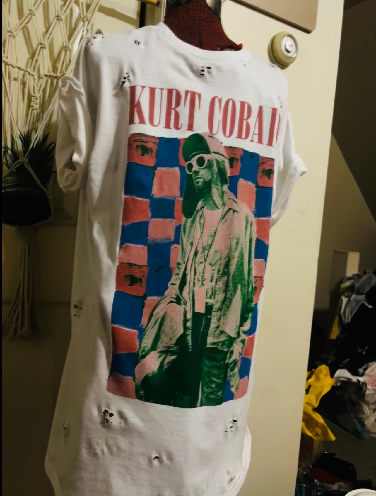 Kurt Cobain Distressed Tee (customizable)