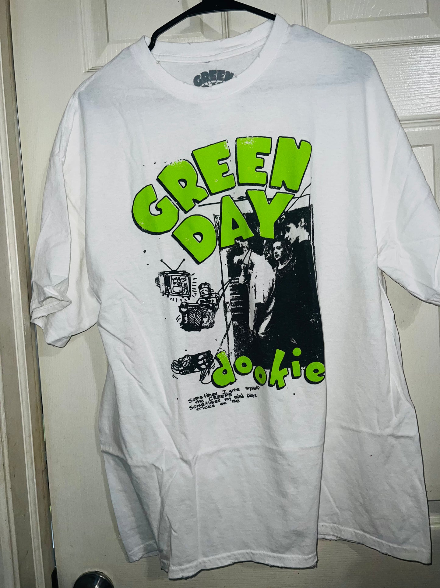 Green Day Dookie Oversized Distressed Tee