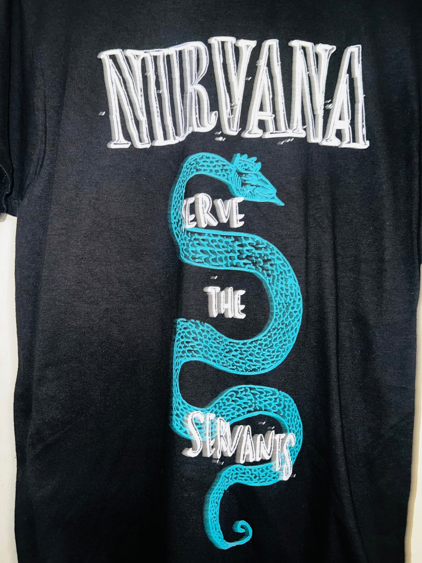 Nirvana “Servants” Oversized Distressed Tee