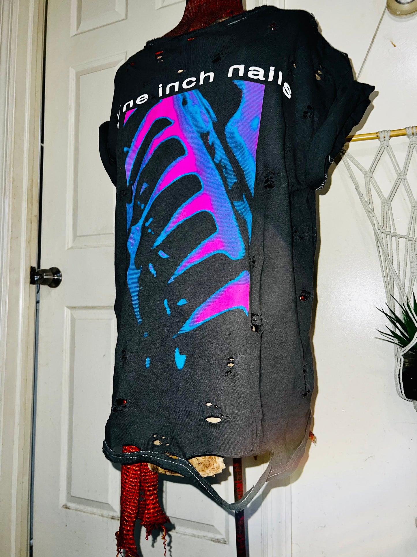 Nine Inch Nails Oversized Distressed Tee