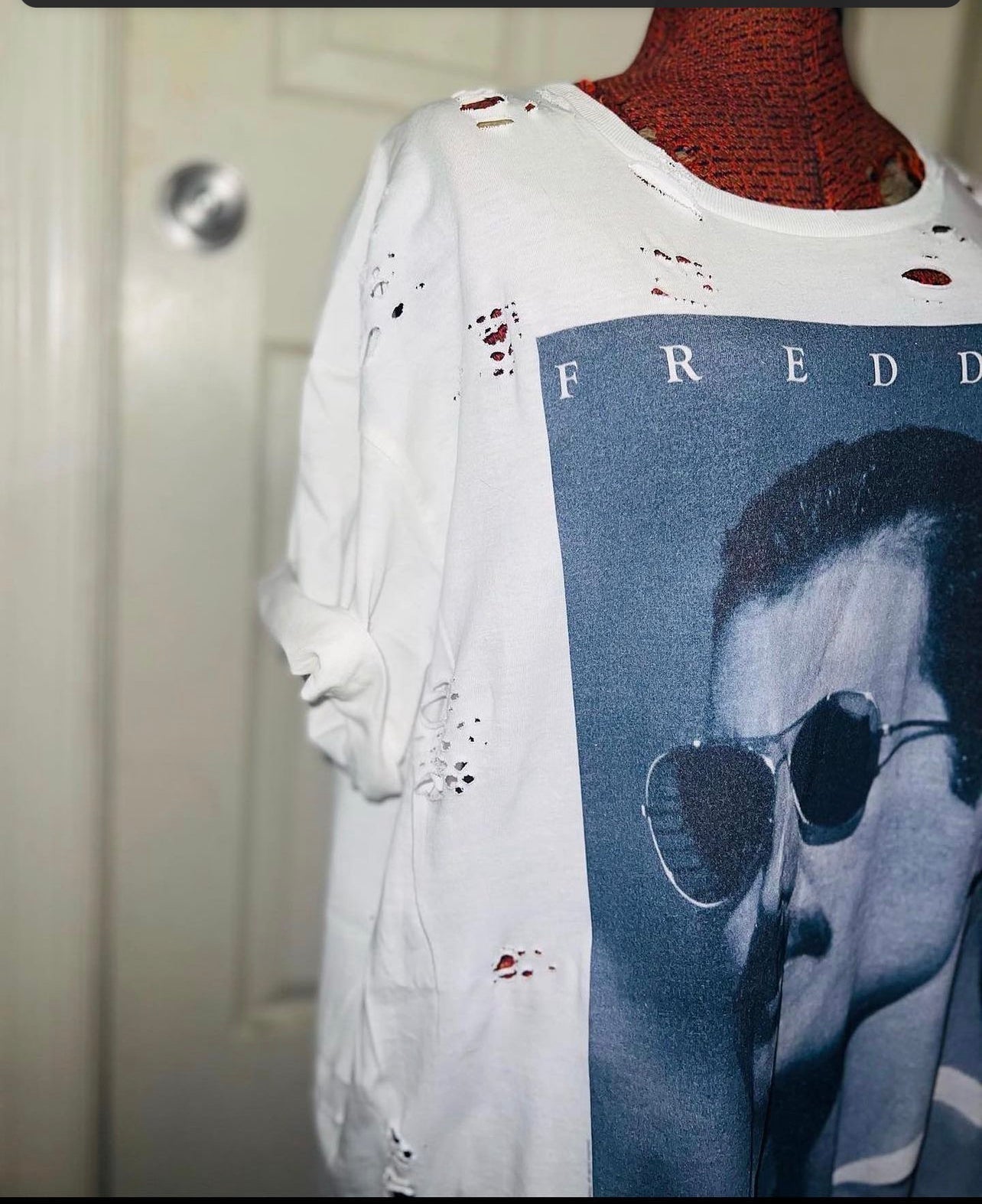 Freddie Oversized Distressed Tee