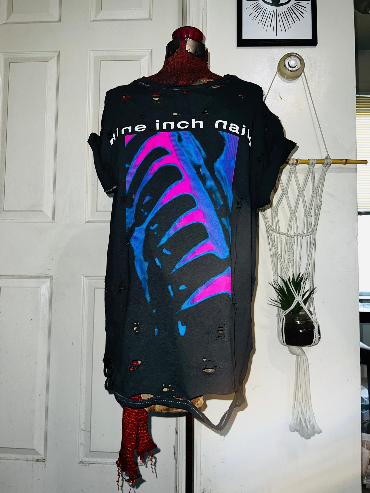 Nine Inch Nails Oversized Distressed Tee