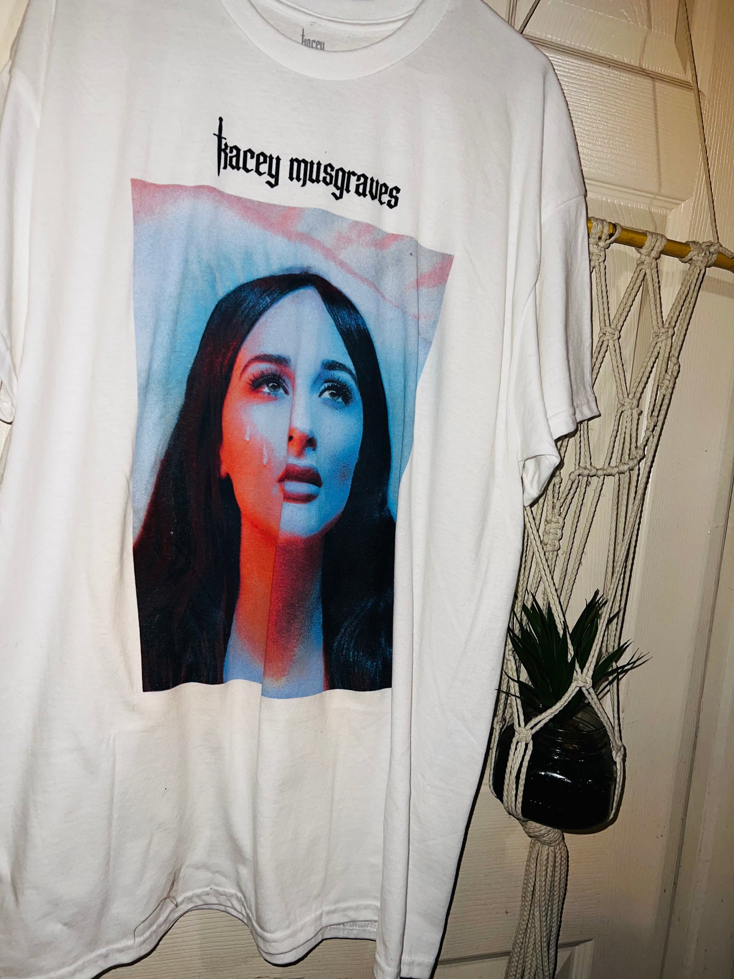 Kasey Musgraves Oversized Distressed Tee