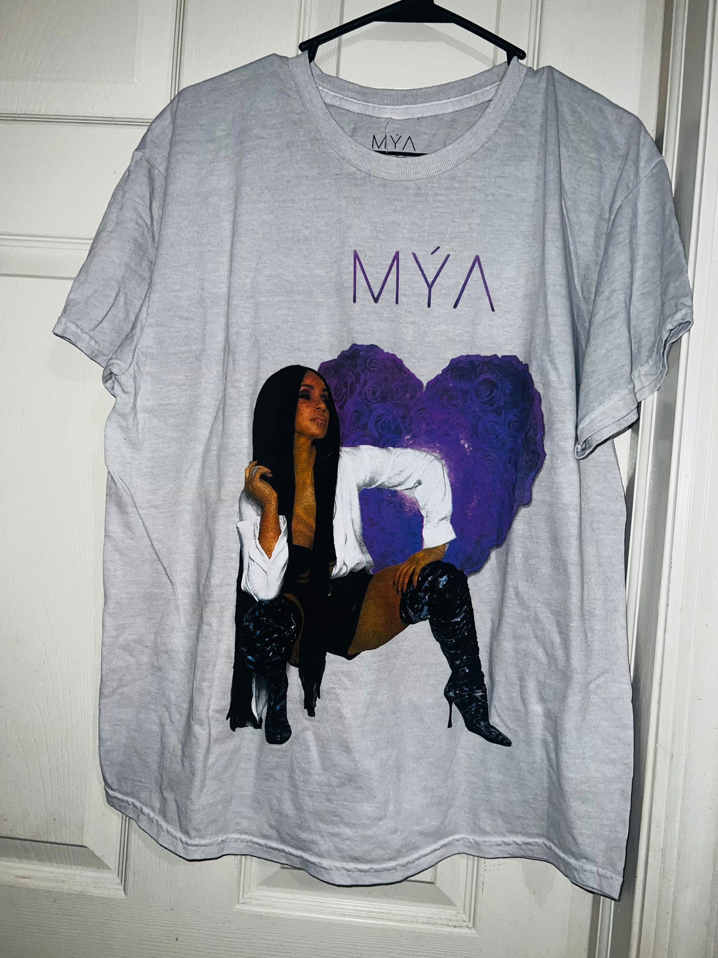 Mya Oversized Distressed Tee