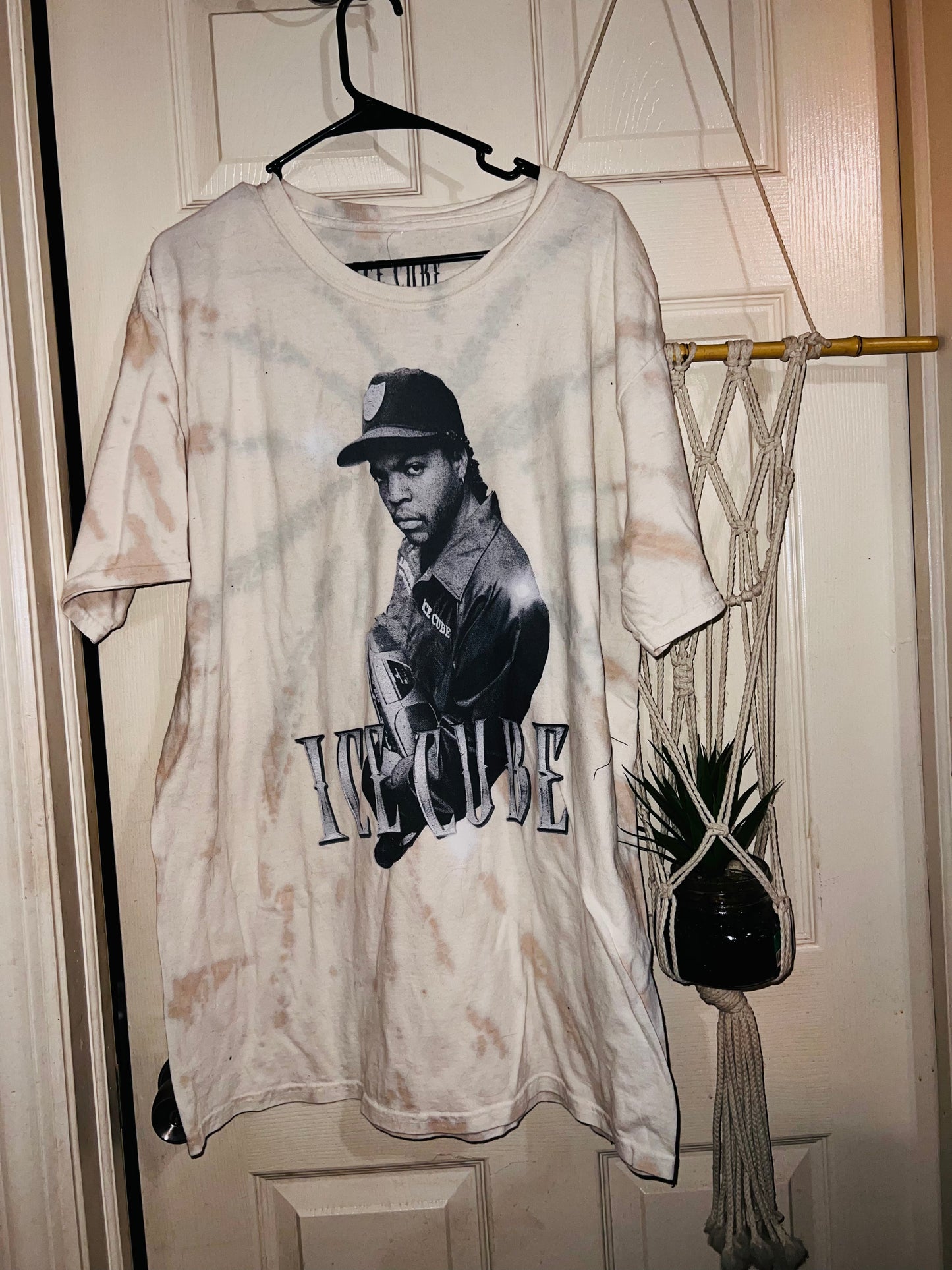 Ice Cube tie dyed Oversized Distressed Tee