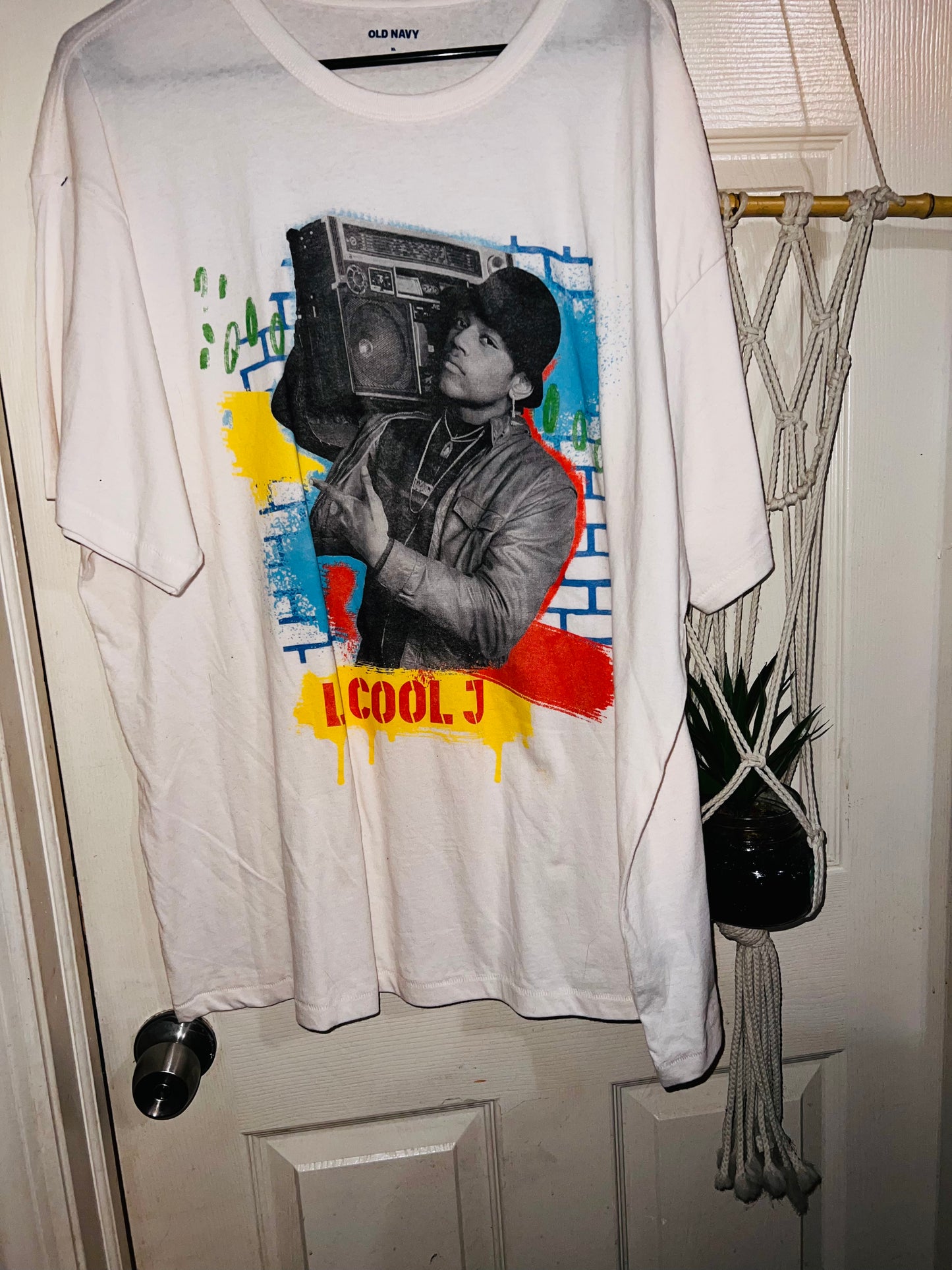 LL Cool J Oversized Distressed Tee