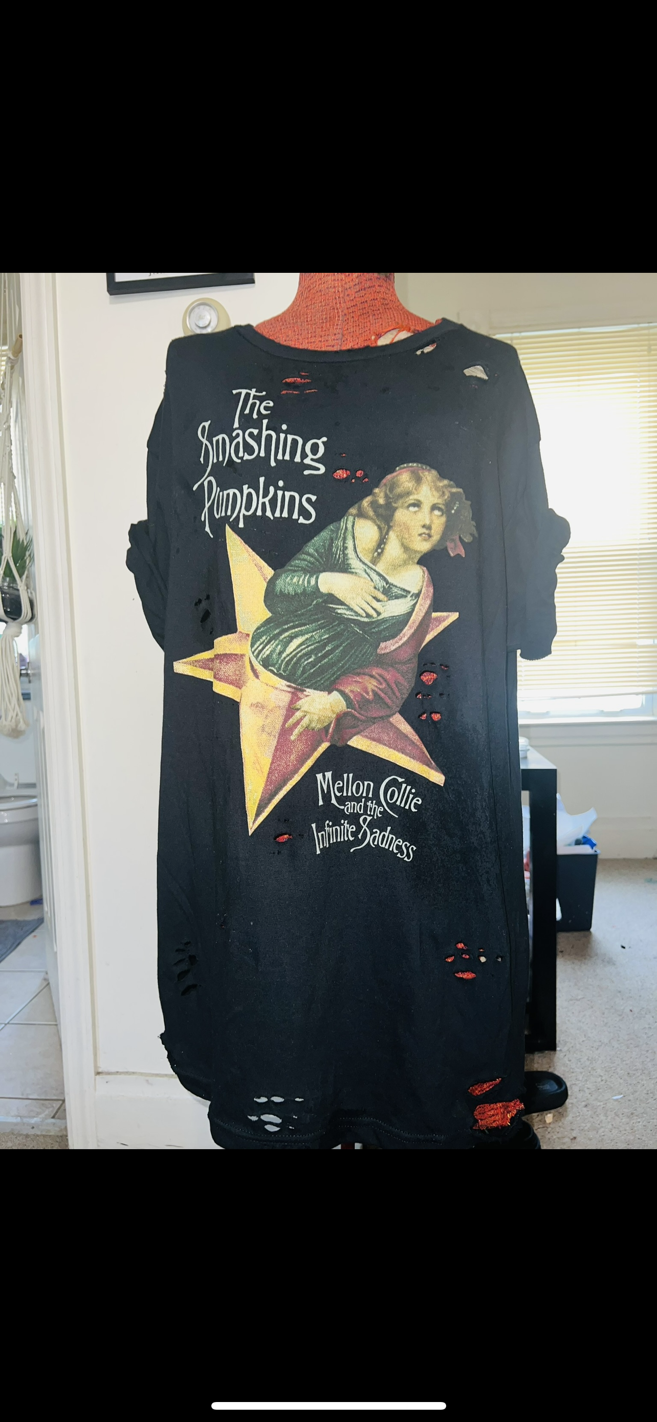 Smashing Pumpkins Oversized Distressed Tee (Copy)