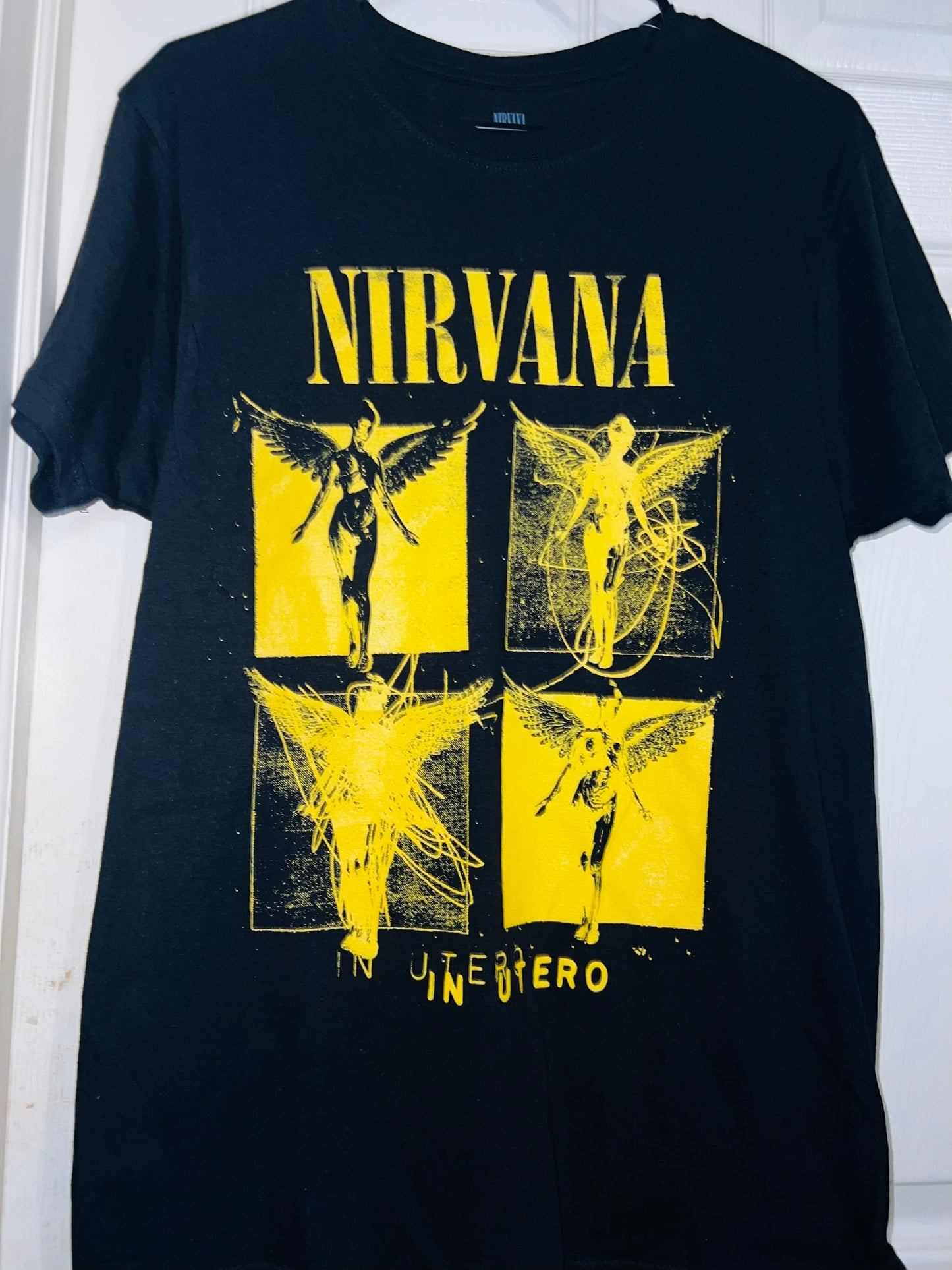 Nirvana “In Utero” Oversized Distressed Tee