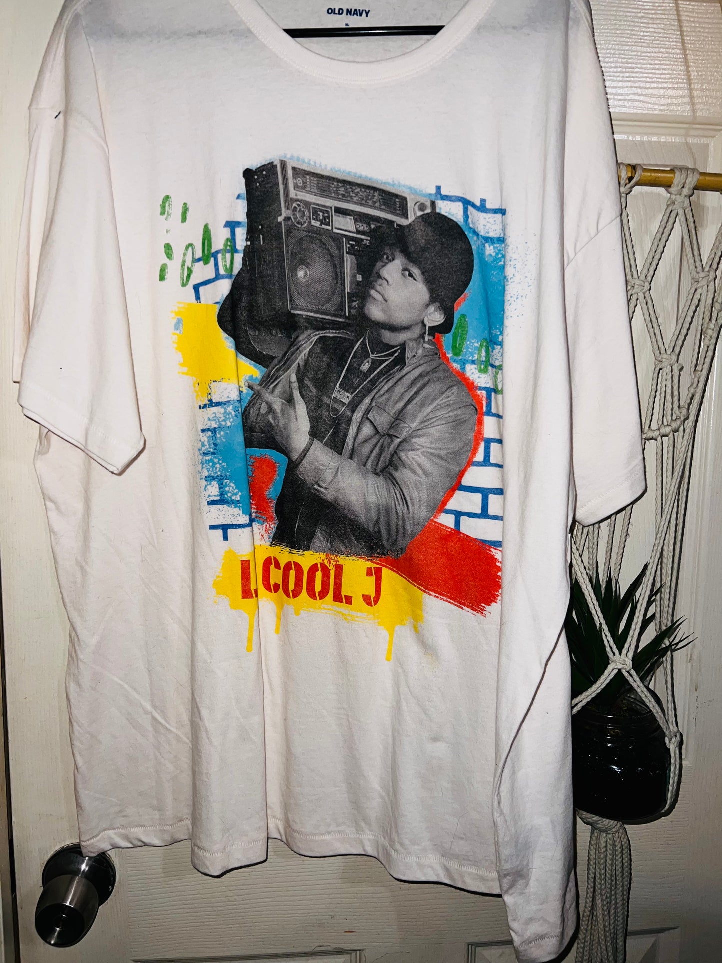 LL Cool J Oversized Distressed Tee