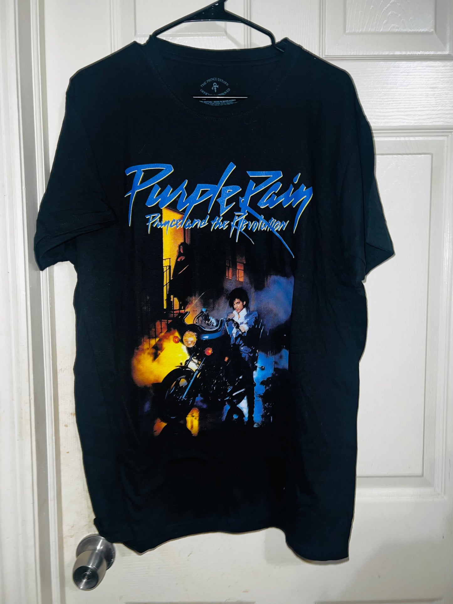 Prince “Purple Rain” Oversized Distressed Tee