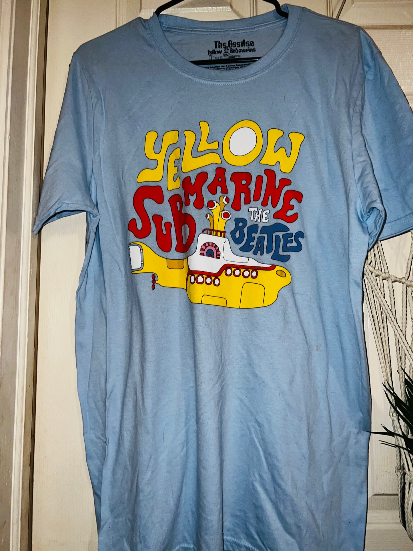 The Beatles Yellow Submarine Oversized Distressed are