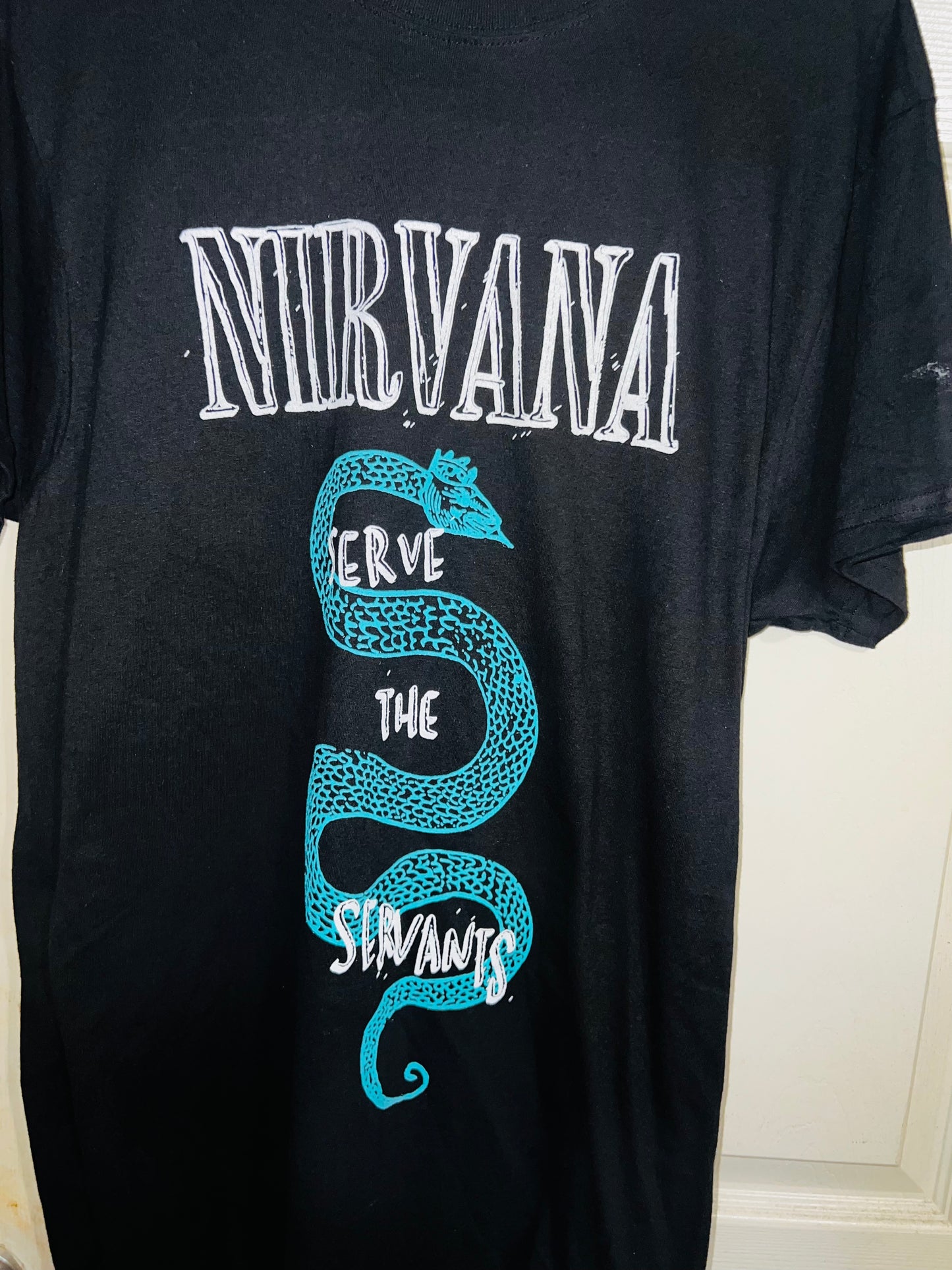 Nirvana “Servants” Oversized Distressed Tee