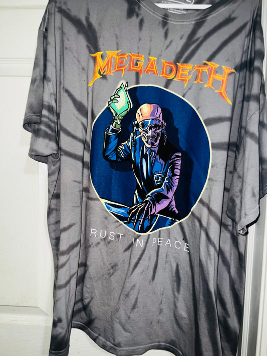 Megadeath Tie Dye Oversized Diss. Tee