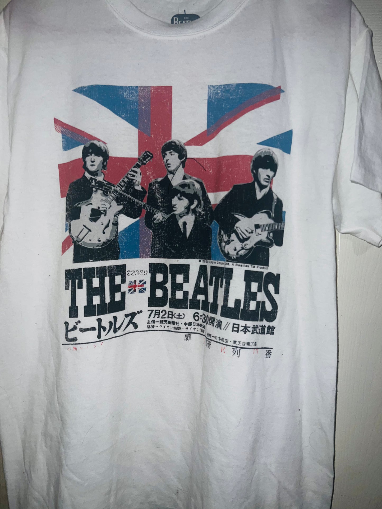 The Beatles Double Sided Oversized Distressed Tee