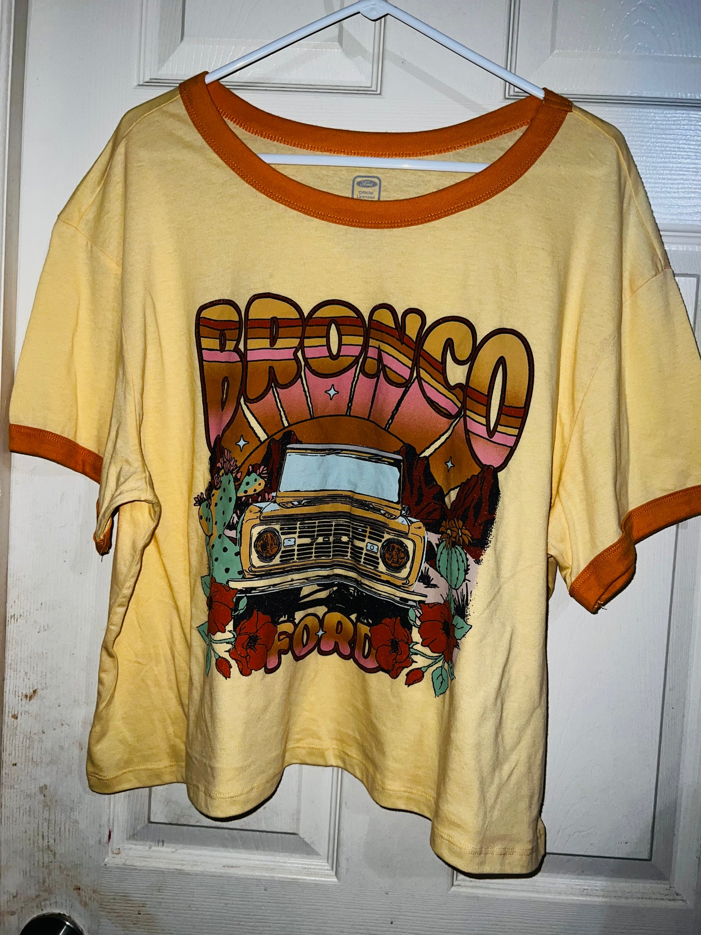 Ford Bronco 60’s Style Oversized Distressed Tee