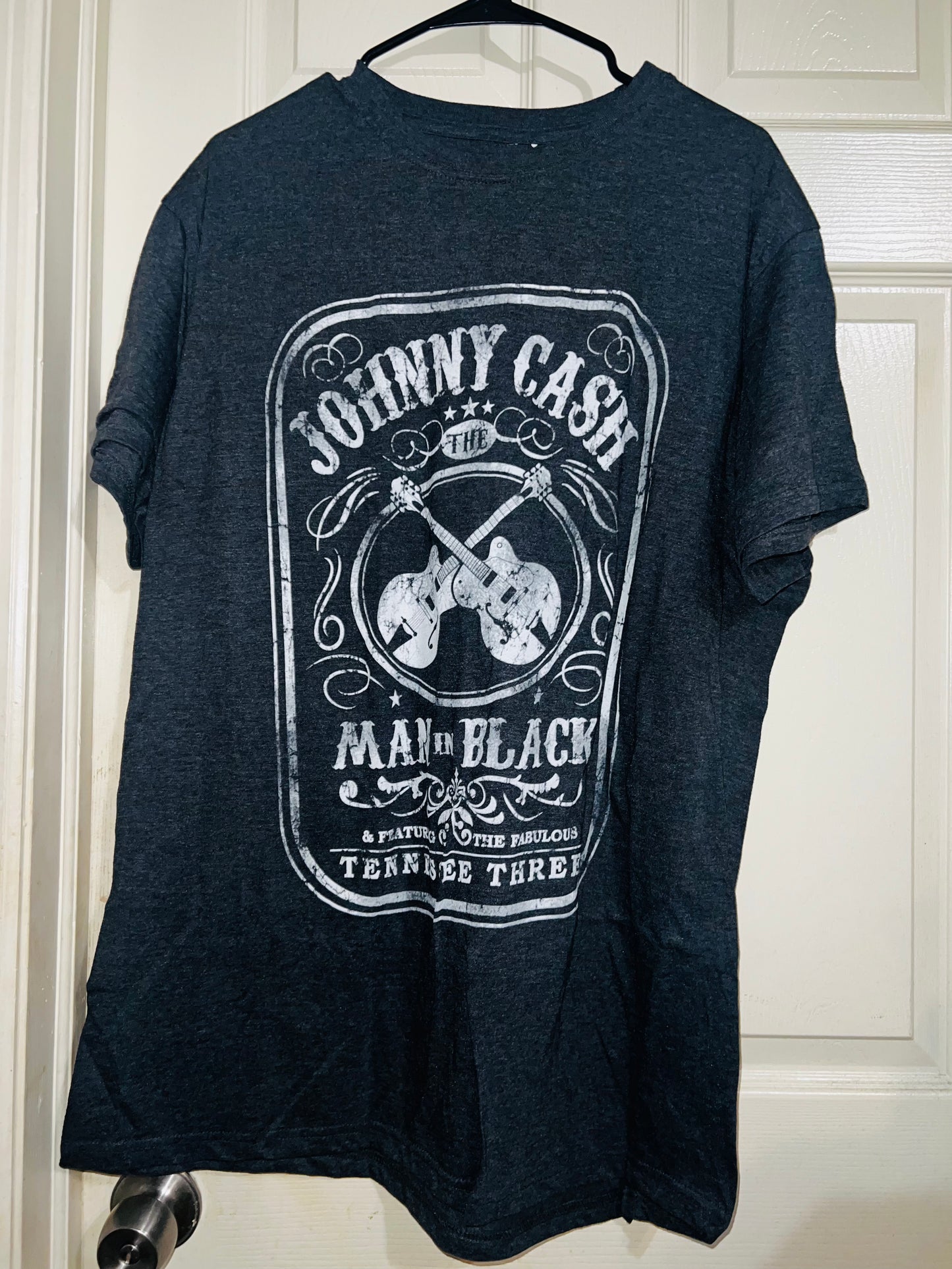 Johnny Cash Oversized Distressed Tee