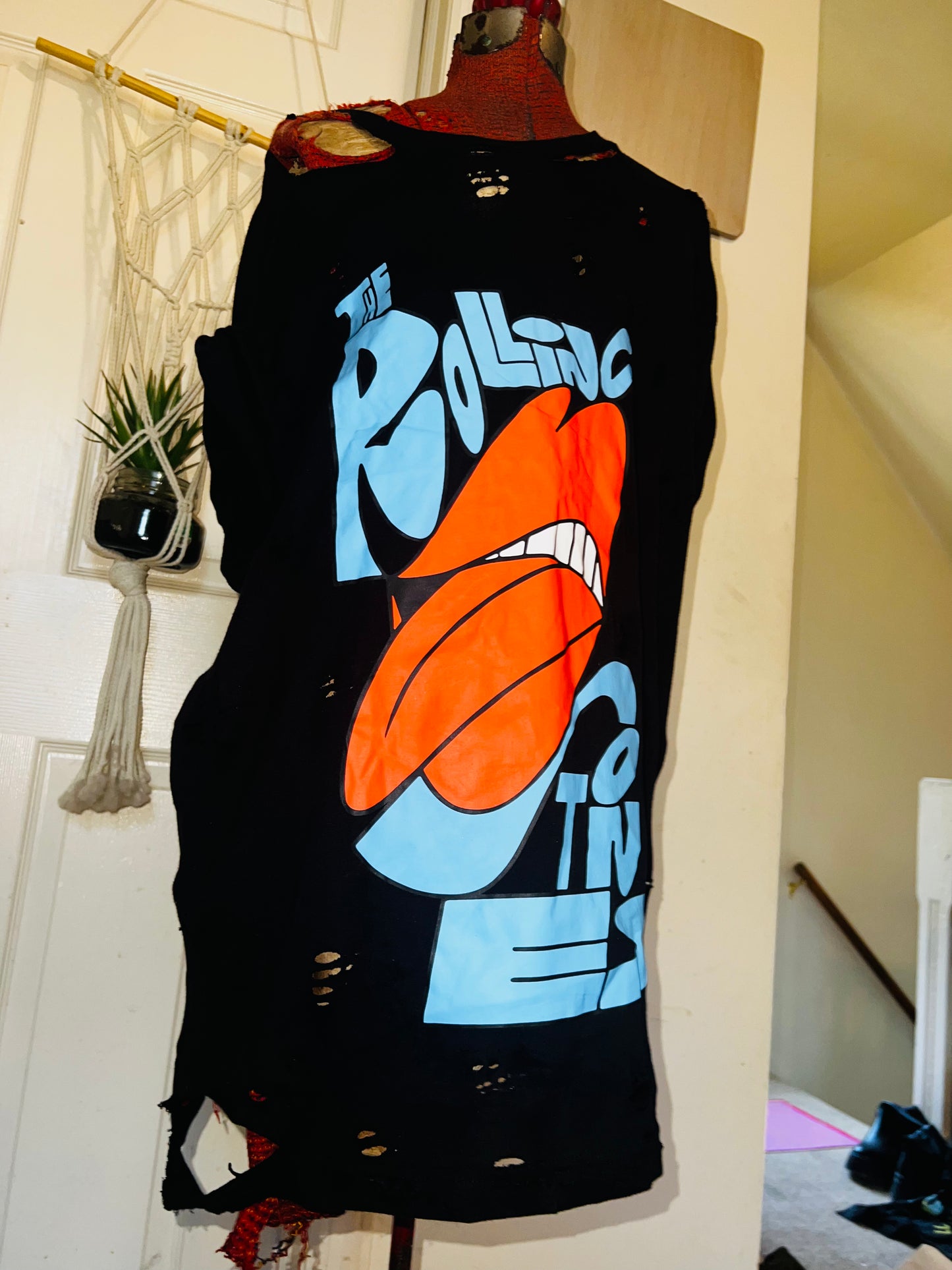 The Rolling Stones Oversized Distressed Tee