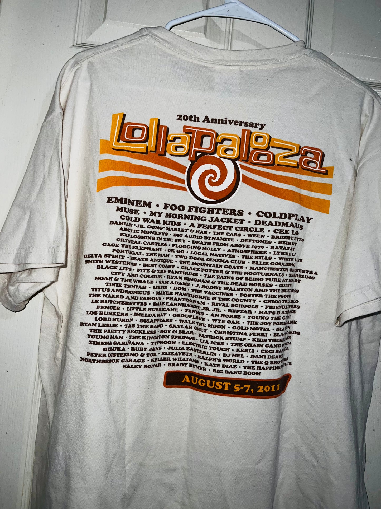 2011 Vintage Lollapalooza Oversized Tee