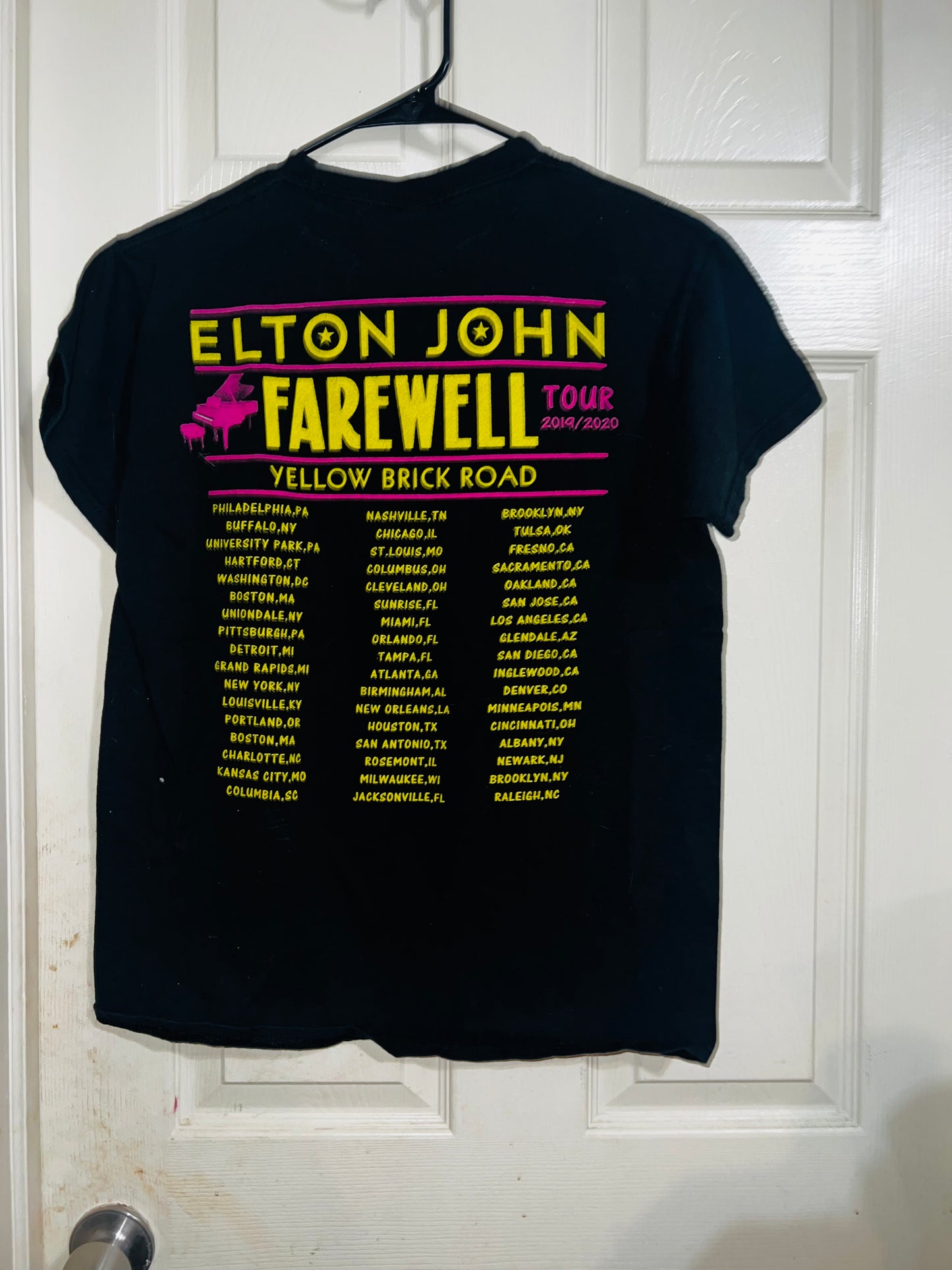 Elton John Vintage Tour Distressed Tee