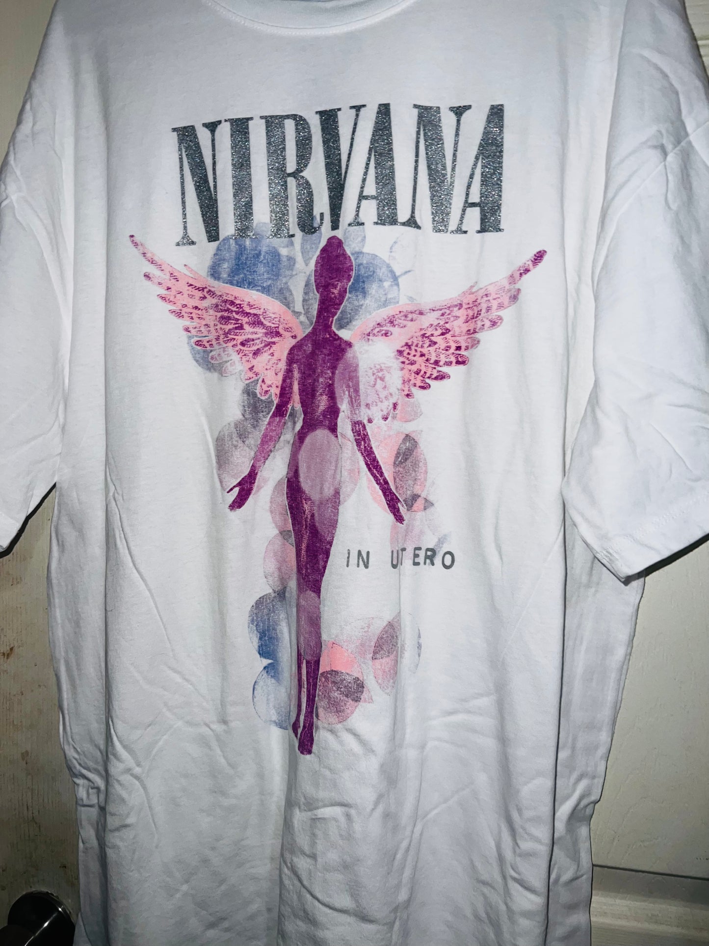 Nirvana Utero Oversized Distressed Tee