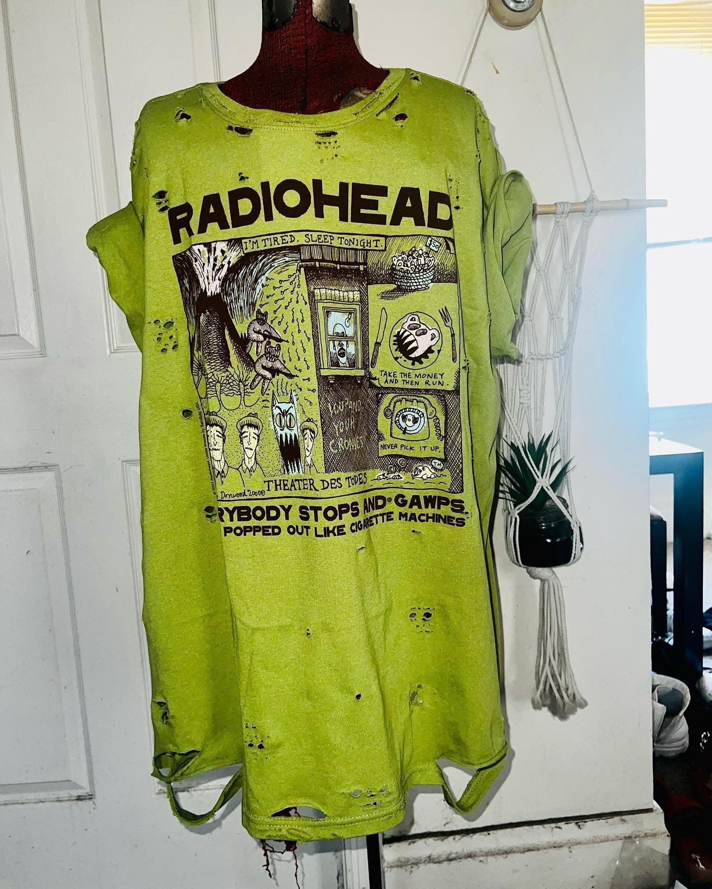 Radiohead Oversized Distressed Tee