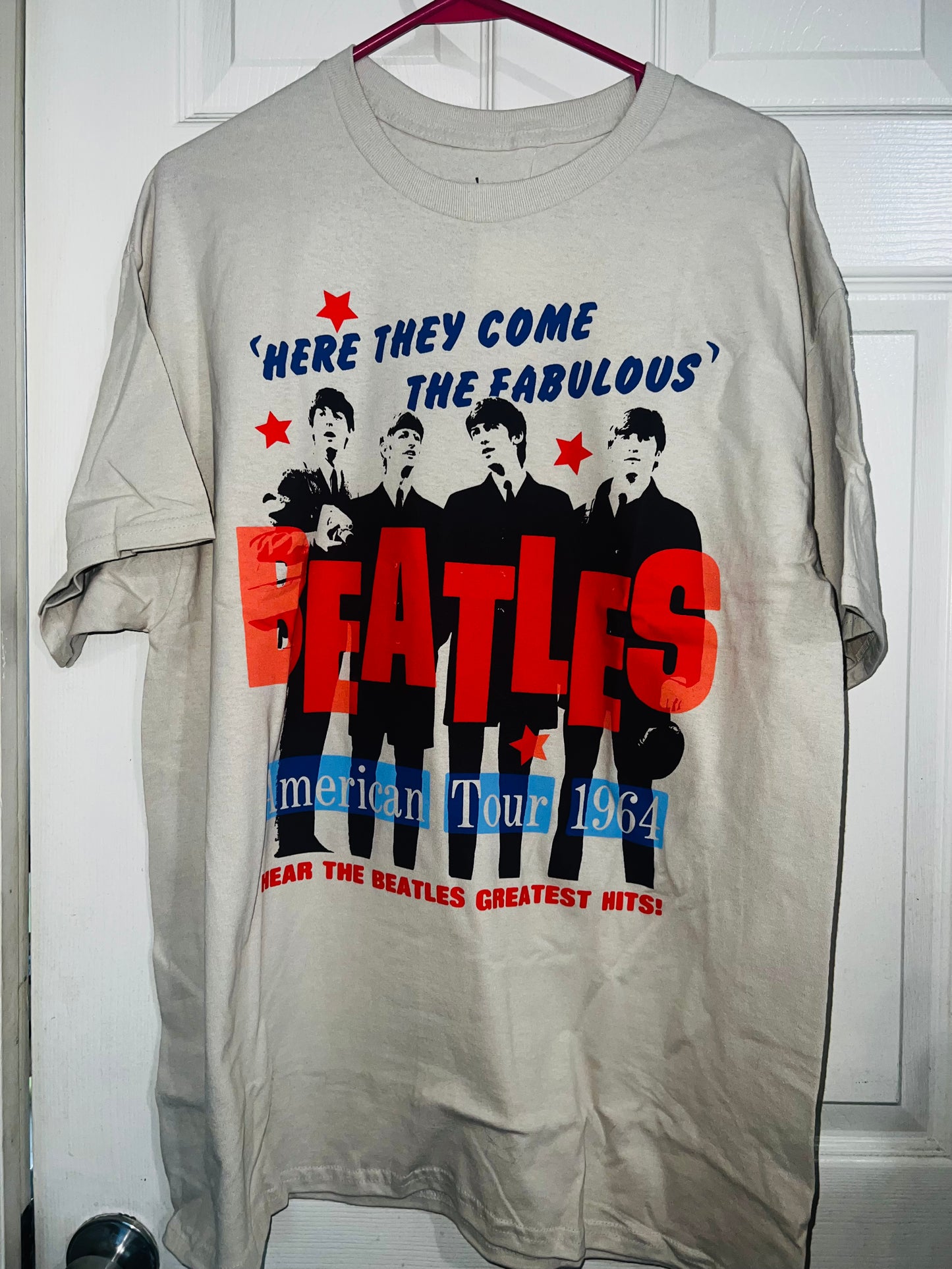 The Beatles 64 Oversized Distressed Concert Tee