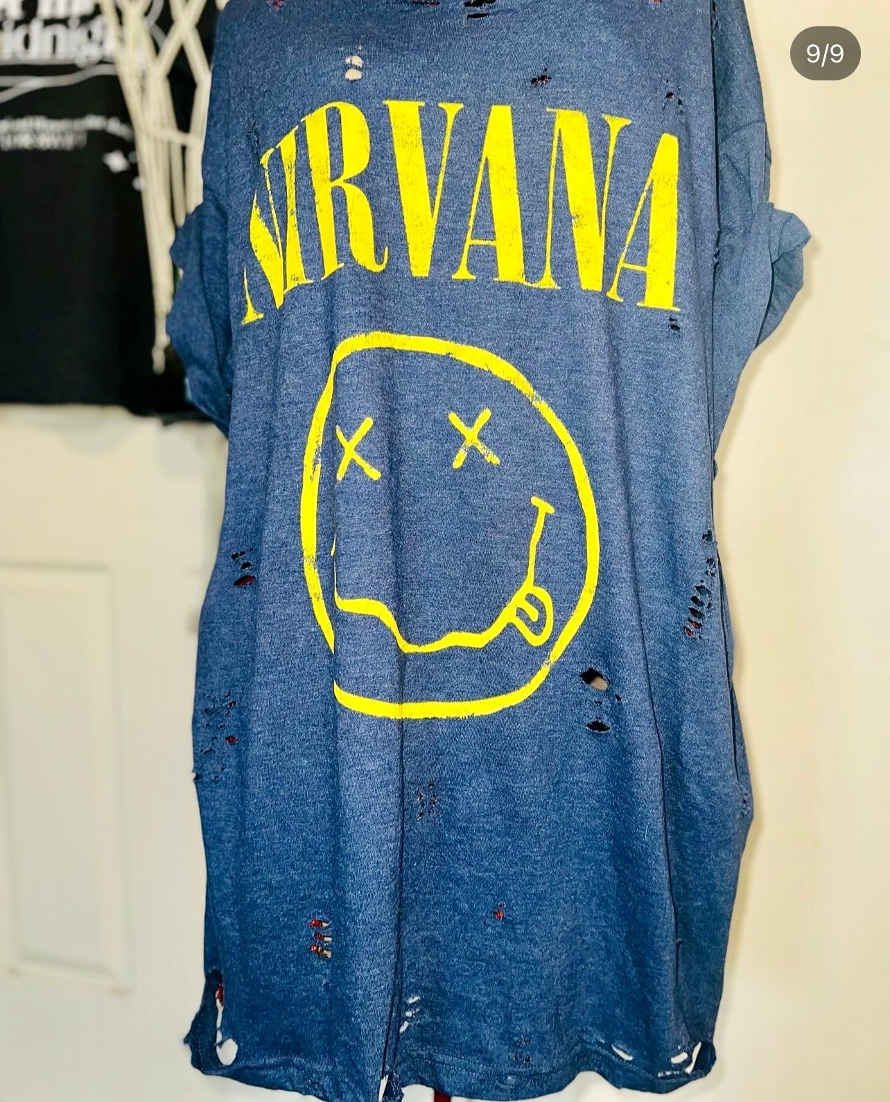 Nirvana Distressed Oversized Tee