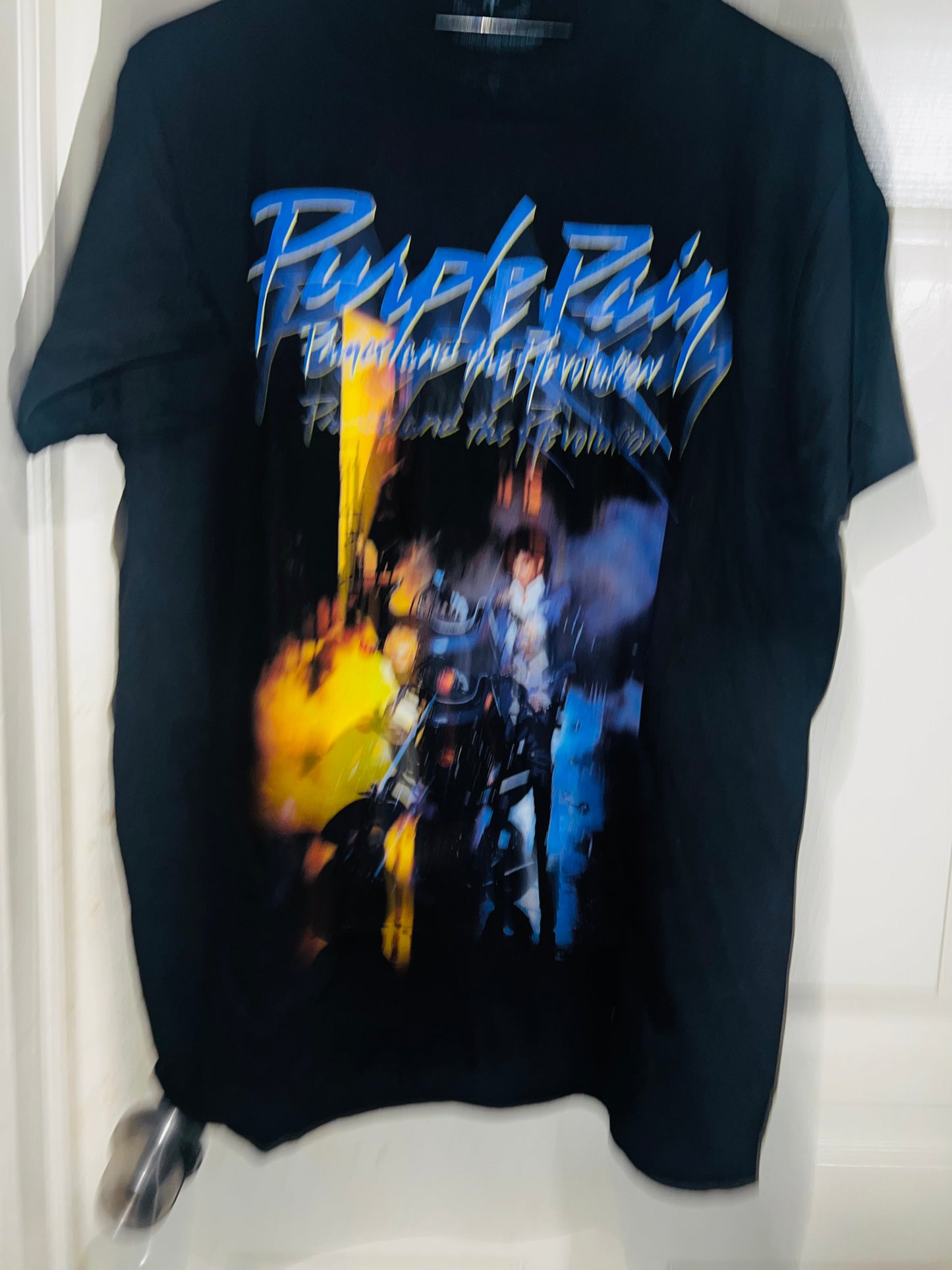 Prince “Purple Rain” Oversized Distressed Tee
