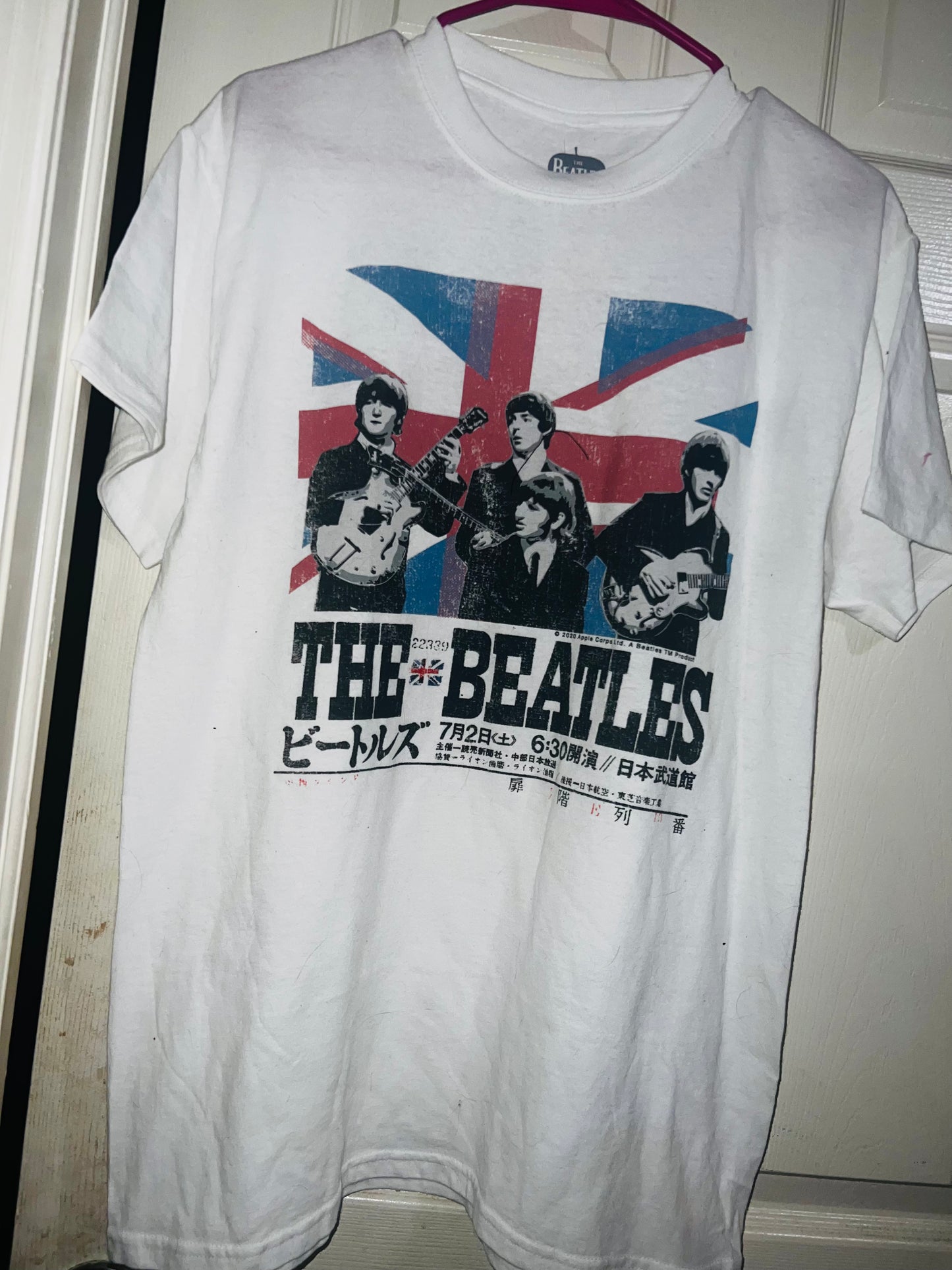 The Beatles Double Sided Oversized Distressed Tee