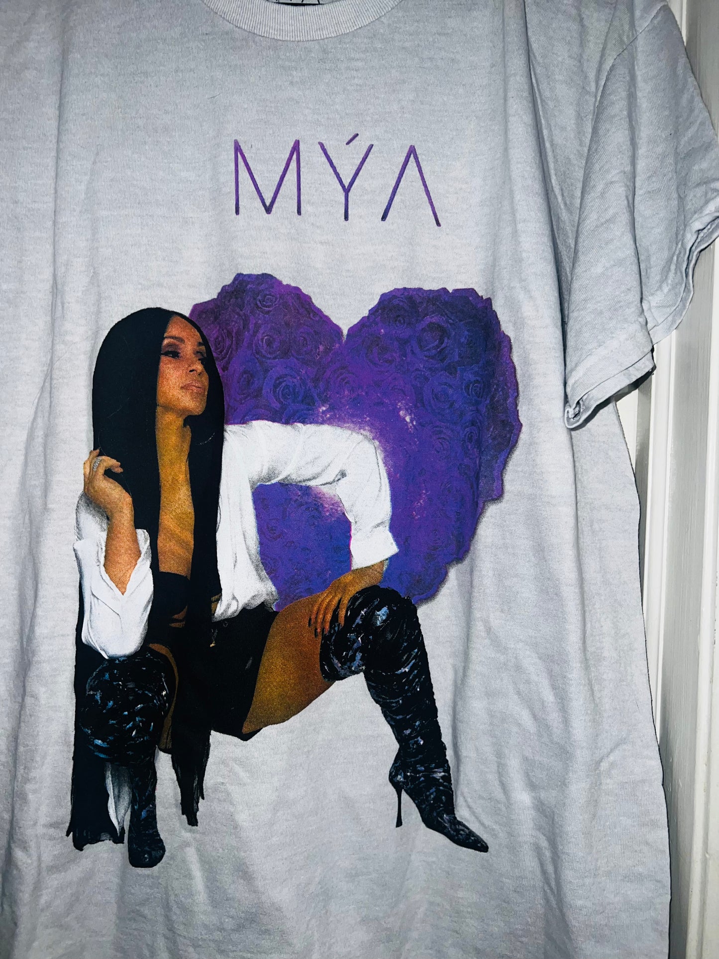 Mya Oversized Distressed Tee