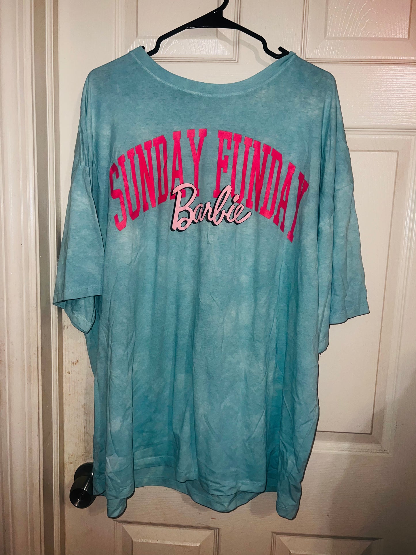 Barbie Oversized Double Sided Distressed Tee