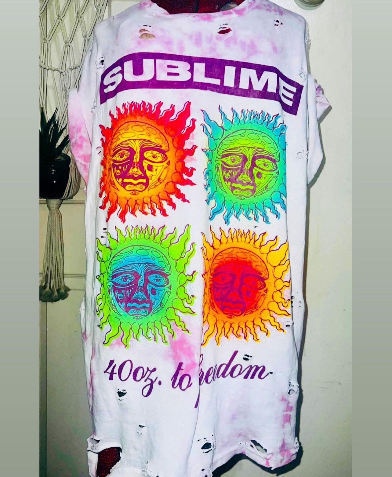 Sublime Oversized Distressed Tee