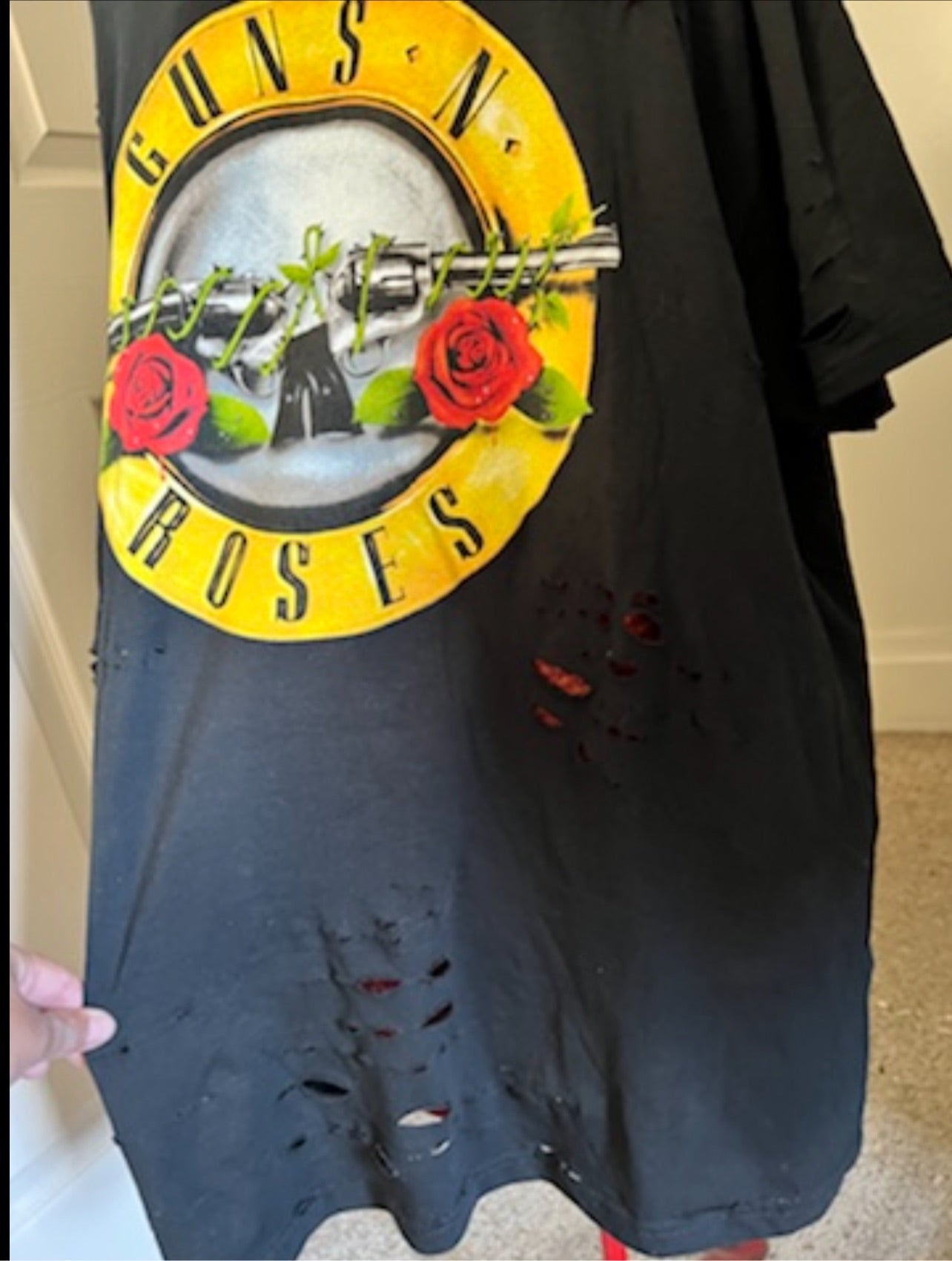 Guns n Roses Oversized Distressed Tee