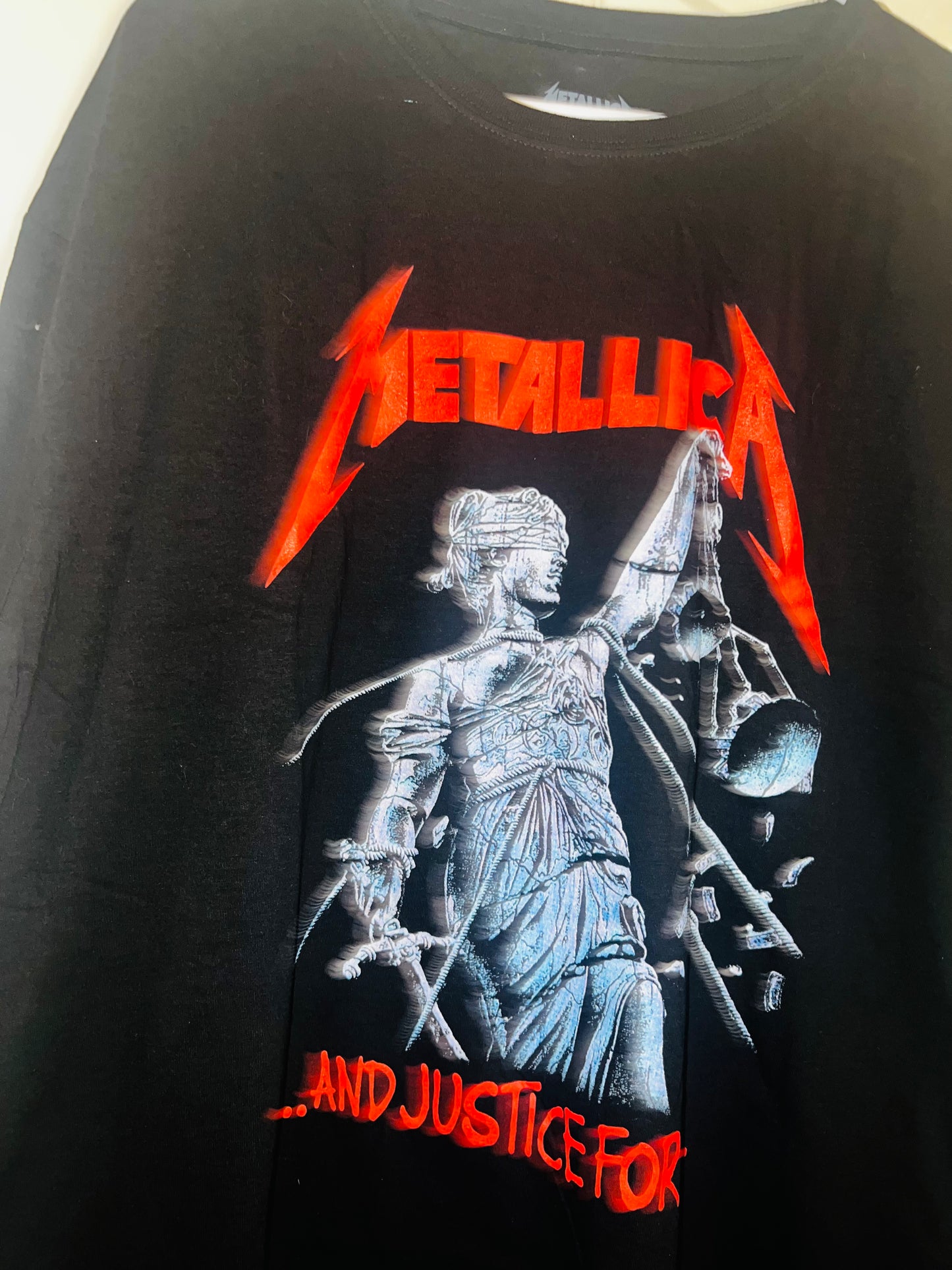 Metallica Justice Oversized Distressed Tee