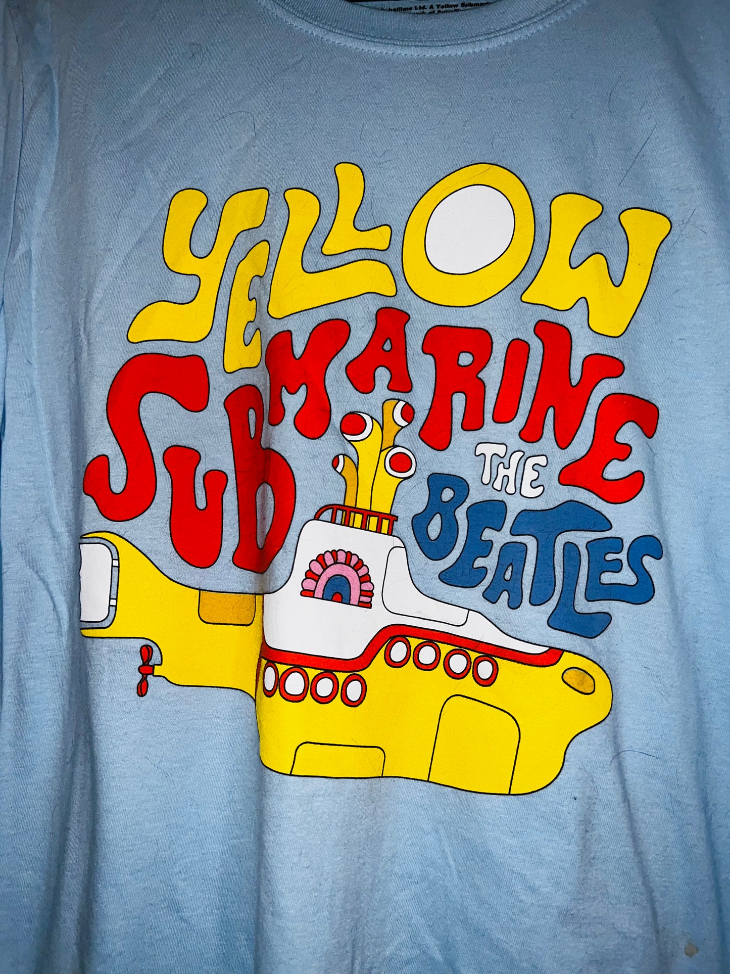 The Beatles Yellow Submarine Oversized Distressed are