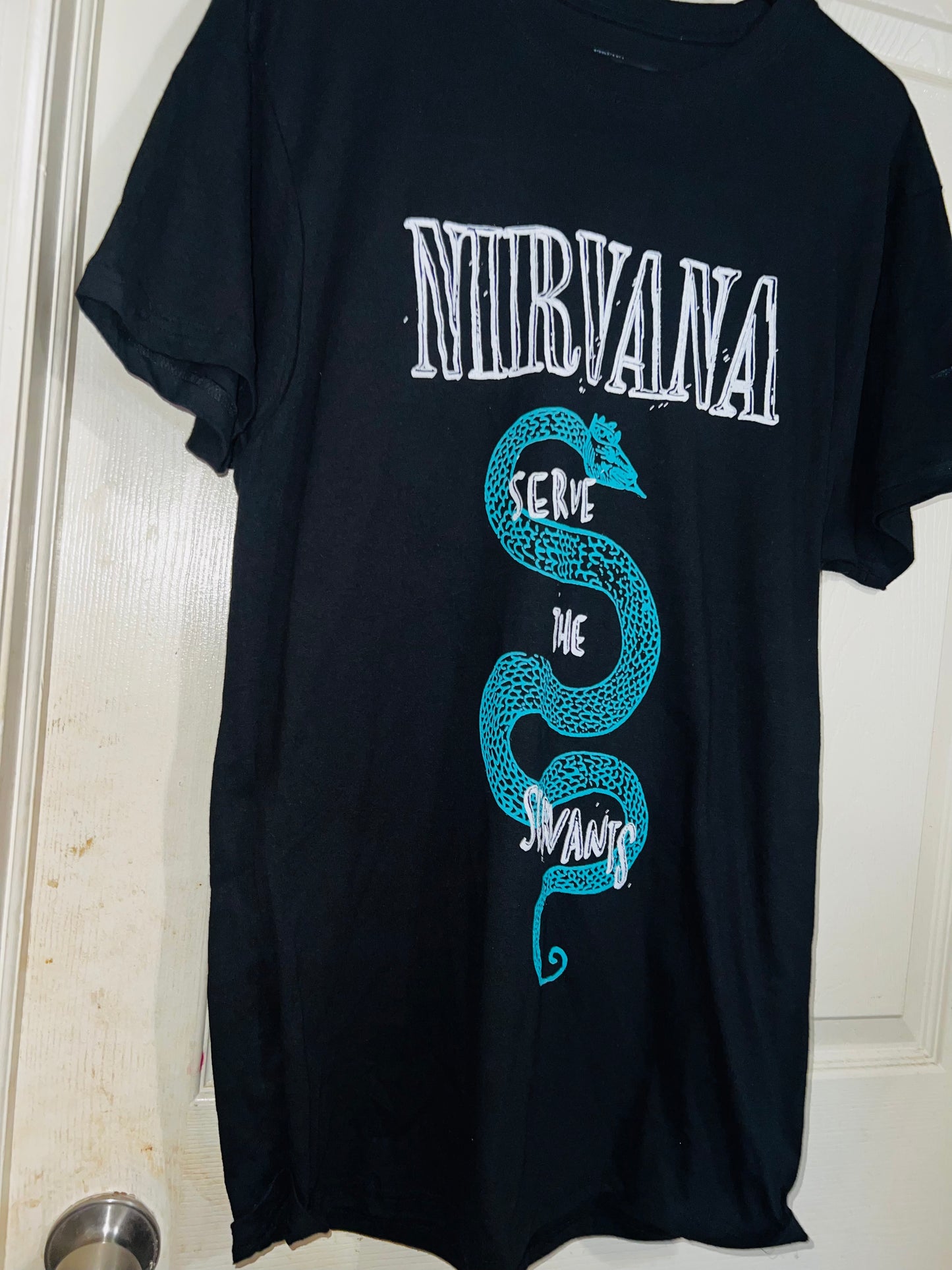 Nirvana “Servants” Oversized Distressed Tee