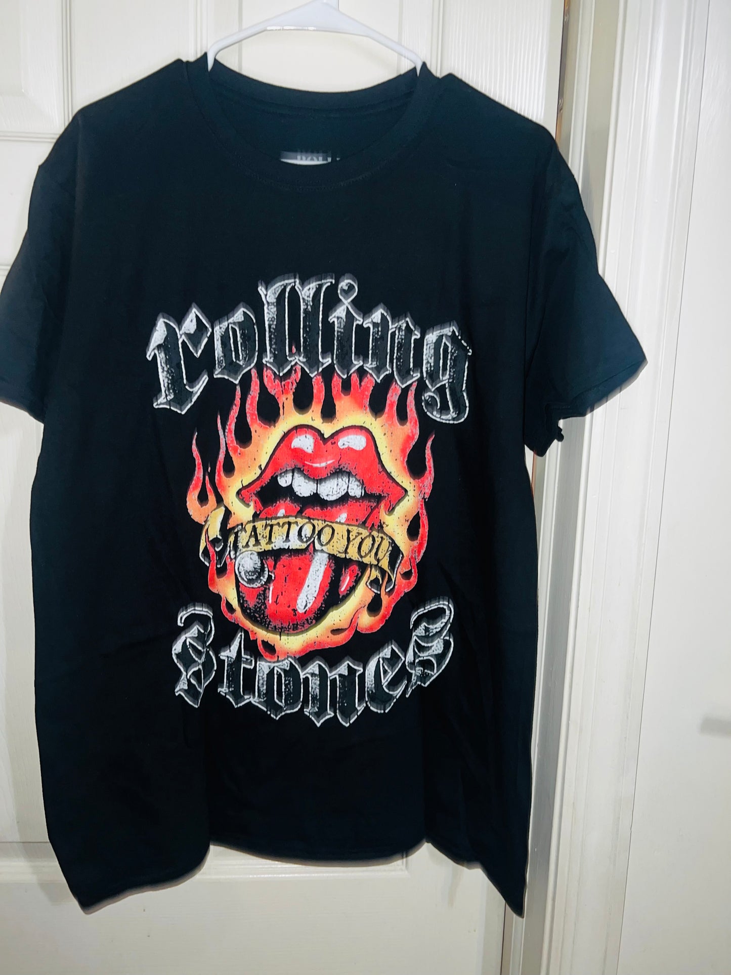 Rolling Stones “Tattoo You” Oversized Distressed Tee