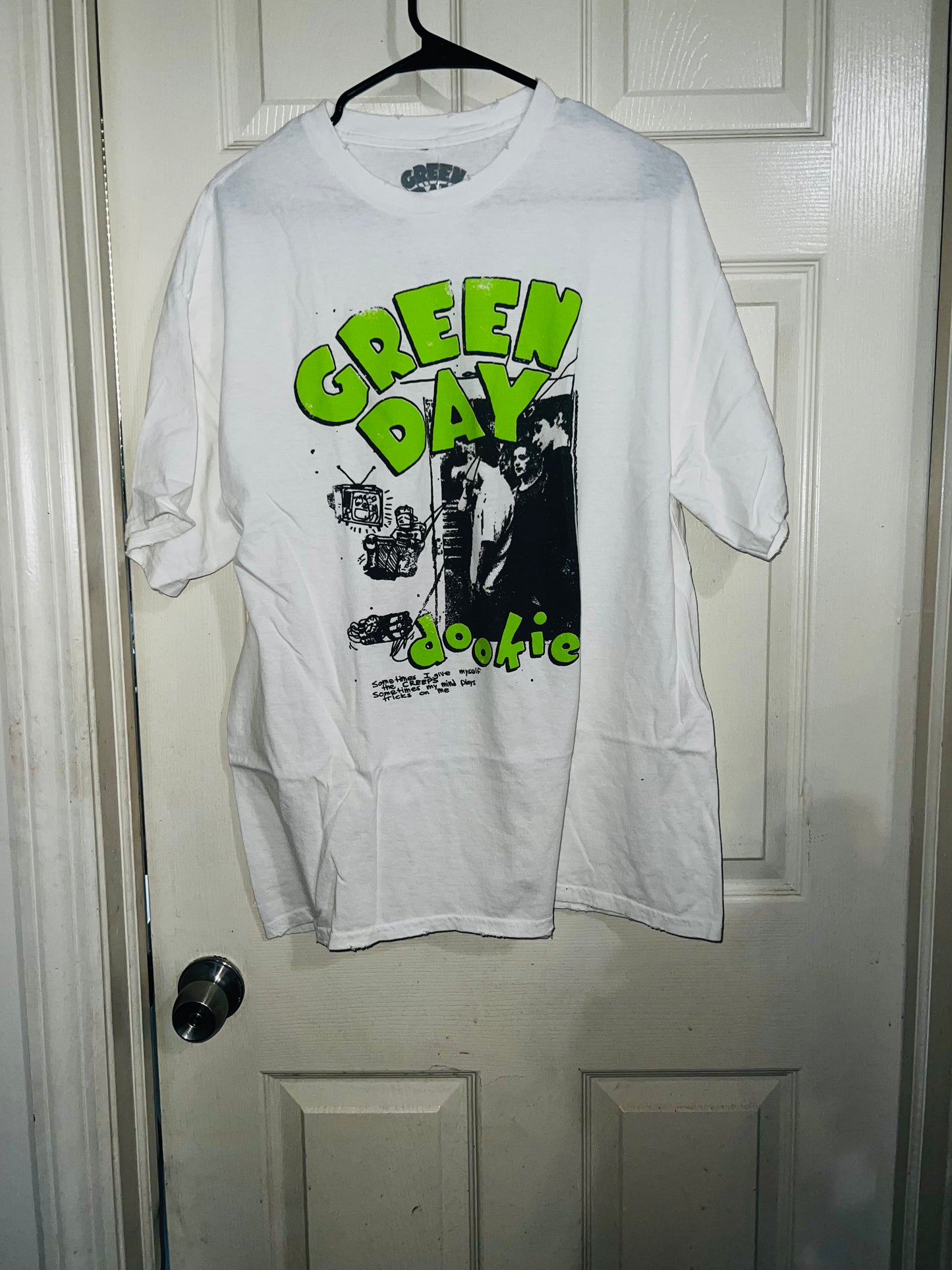 Green Day Dookie Oversized Distressed Tee