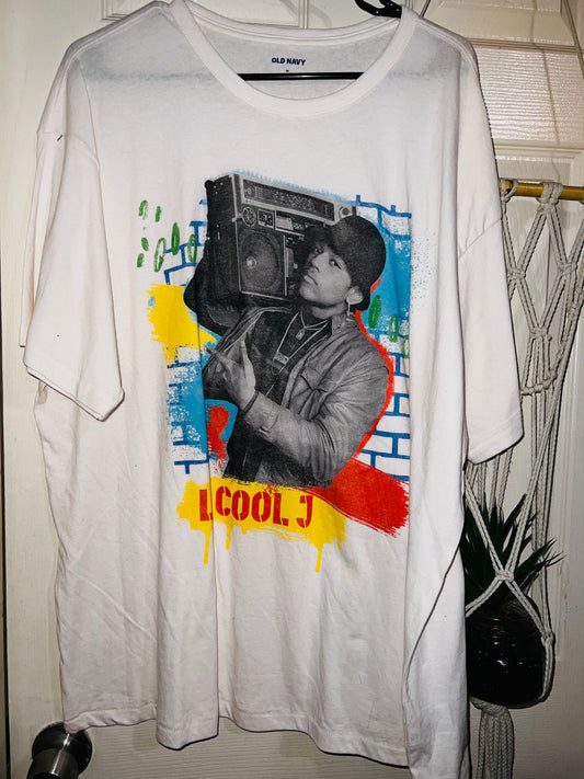 LL Cool J Oversized Distressed Tee