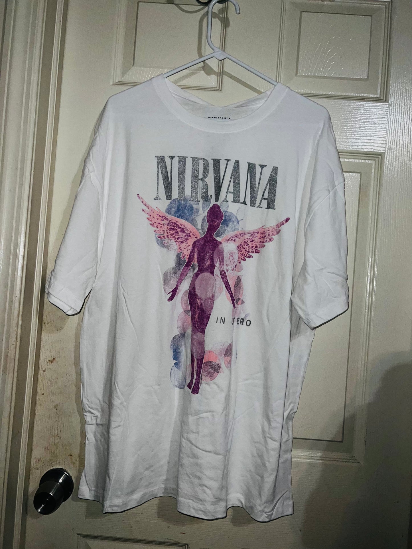 Nirvana Utero Oversized Distressed Tee