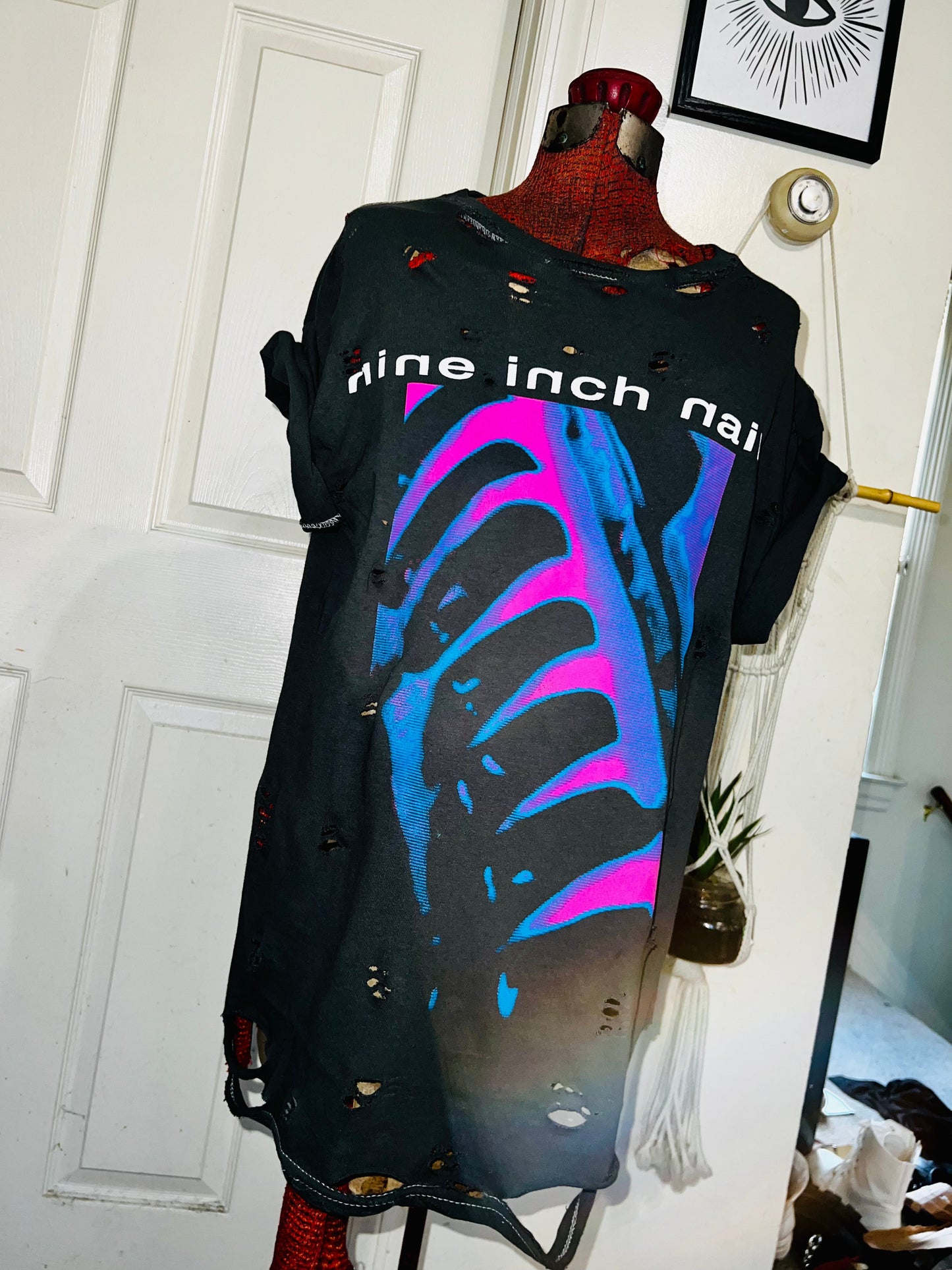 Nine Inch Nails Oversized Distressed Tee