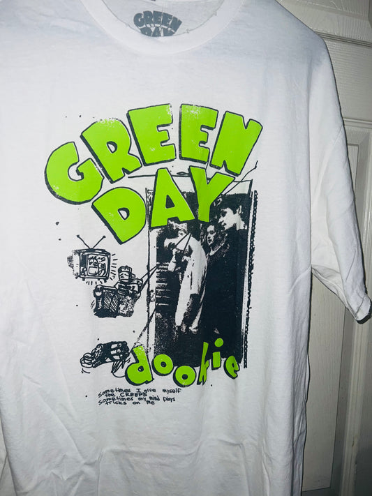 Green Day Dookie Oversized Distressed Tee