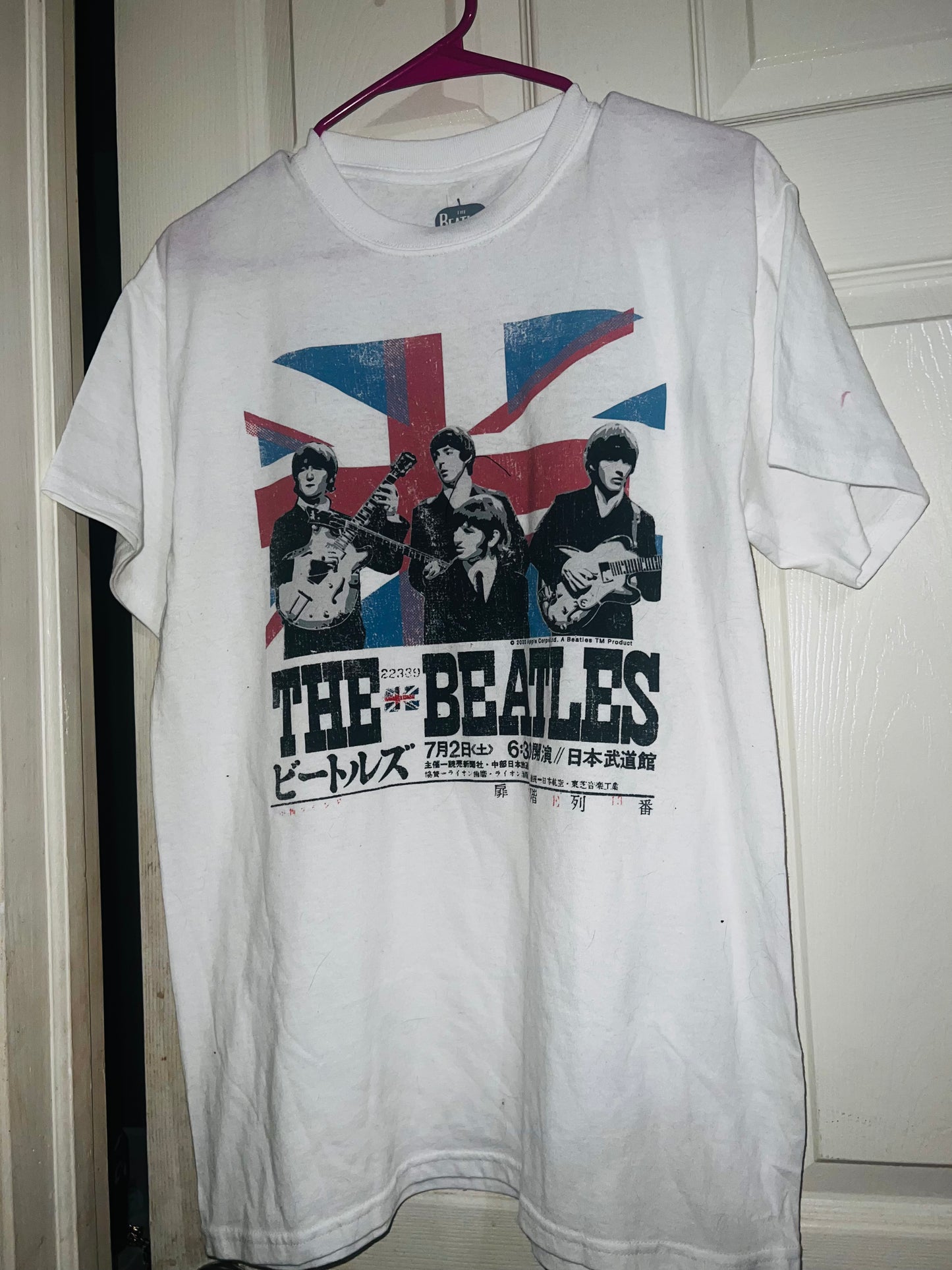 The Beatles Double Sided Oversized Distressed Tee