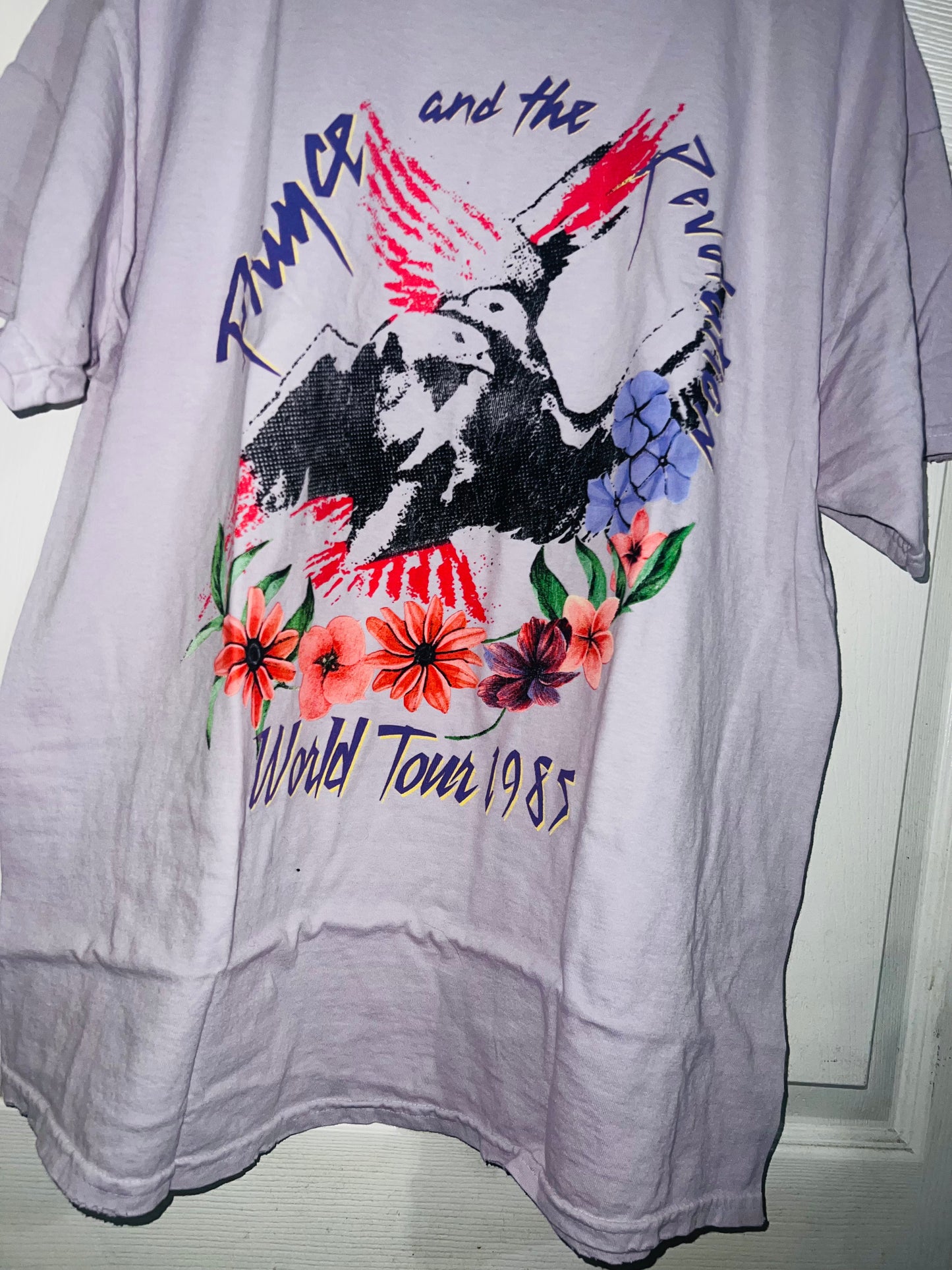 Prince and The Revolution 85 Oversized Distressed Tee