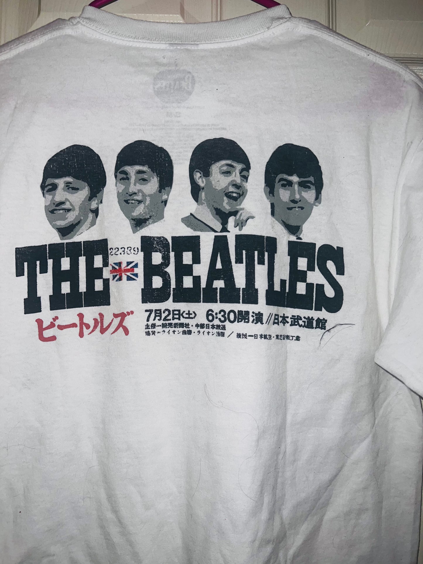 The Beatles Double Sided Oversized Distressed Tee