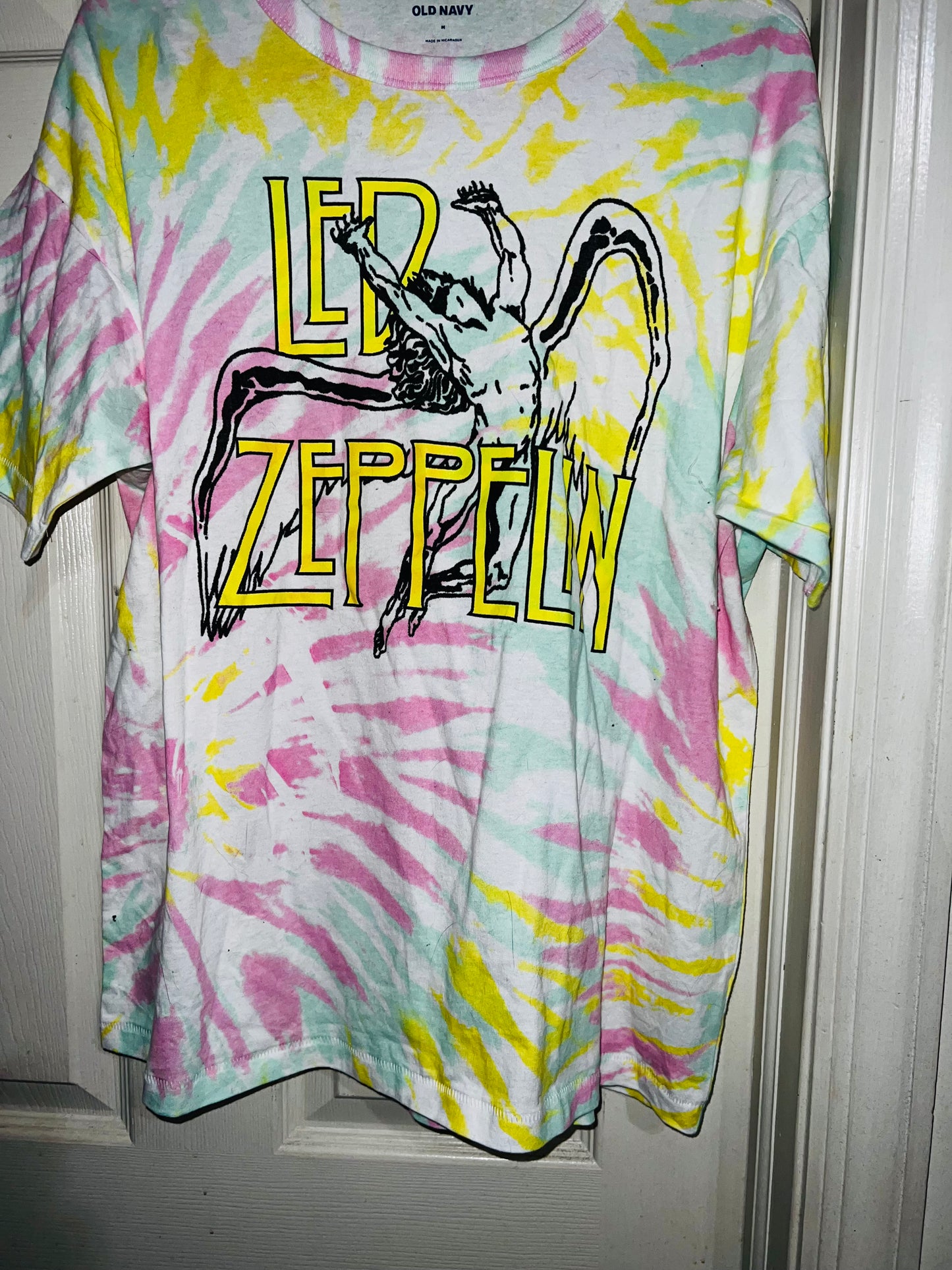 Led Zeppelin Tie Dye Distressed Tee